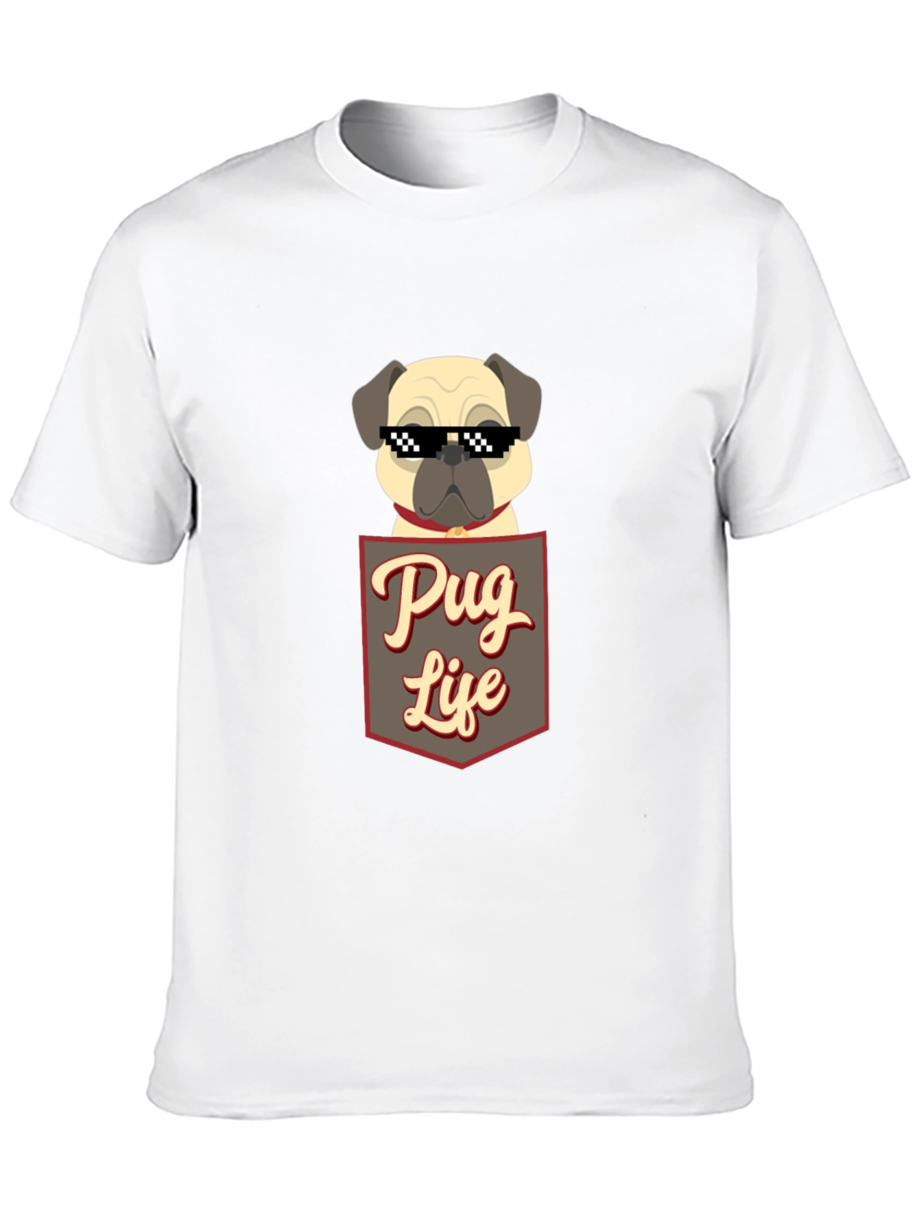 Black Pug Life T-Shirt - Funny Dog Tee view 10