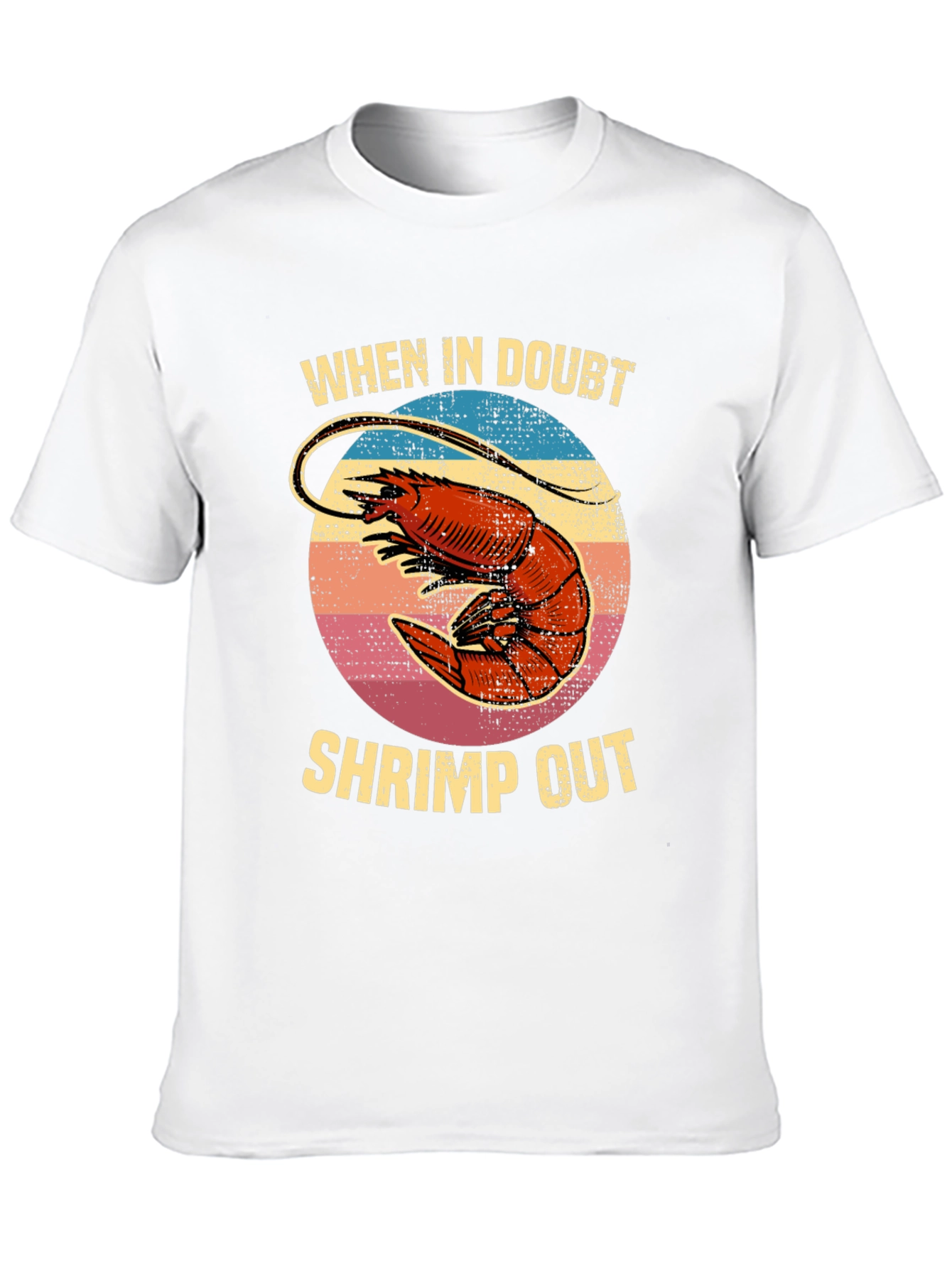 Black Shrimp Out T-Shirt - Funny Seafood Graphic Tee view 10