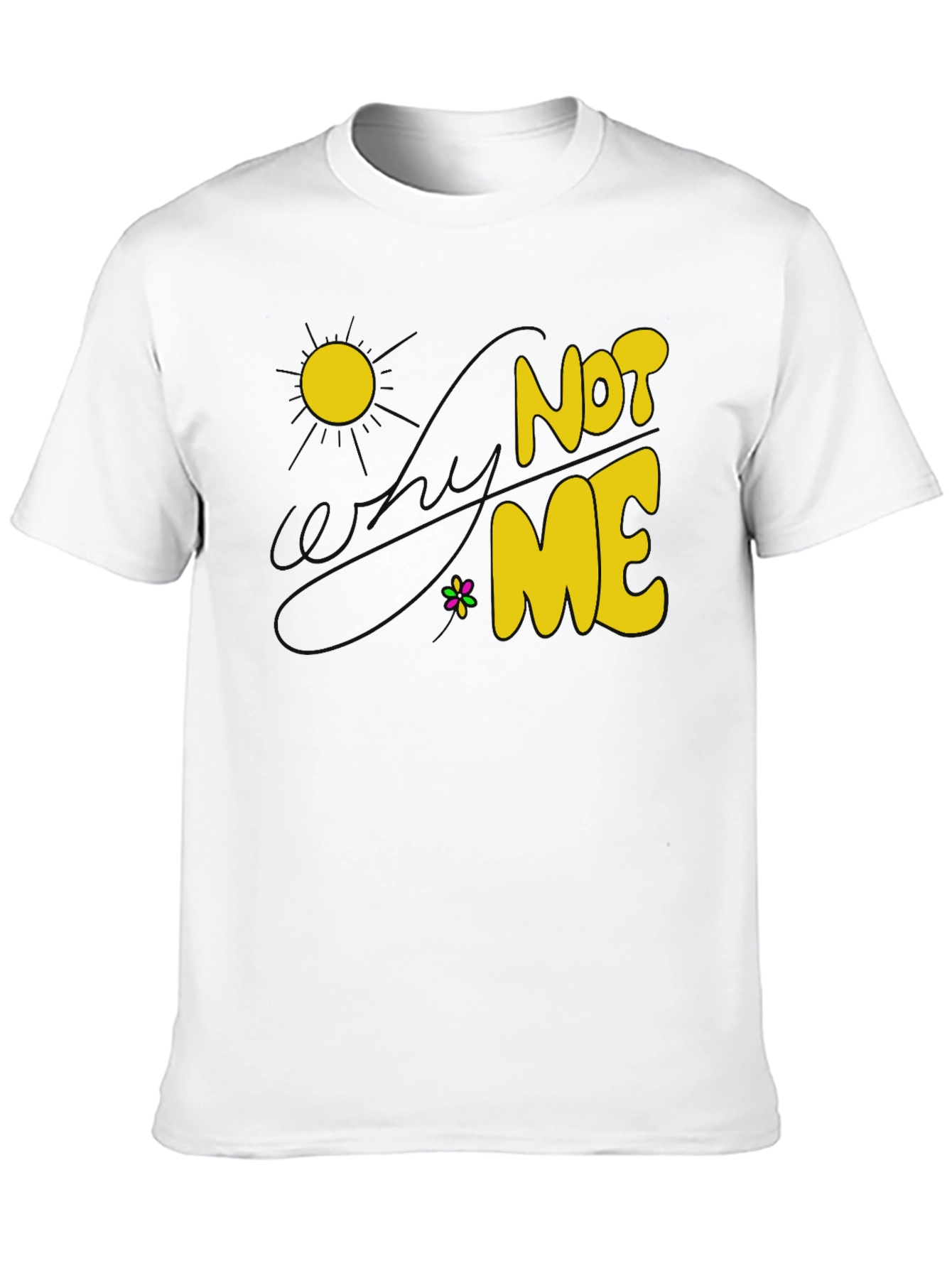 Black Not Me Graphic T-Shirt - Sunny Day Design, Cotton Blend view 10