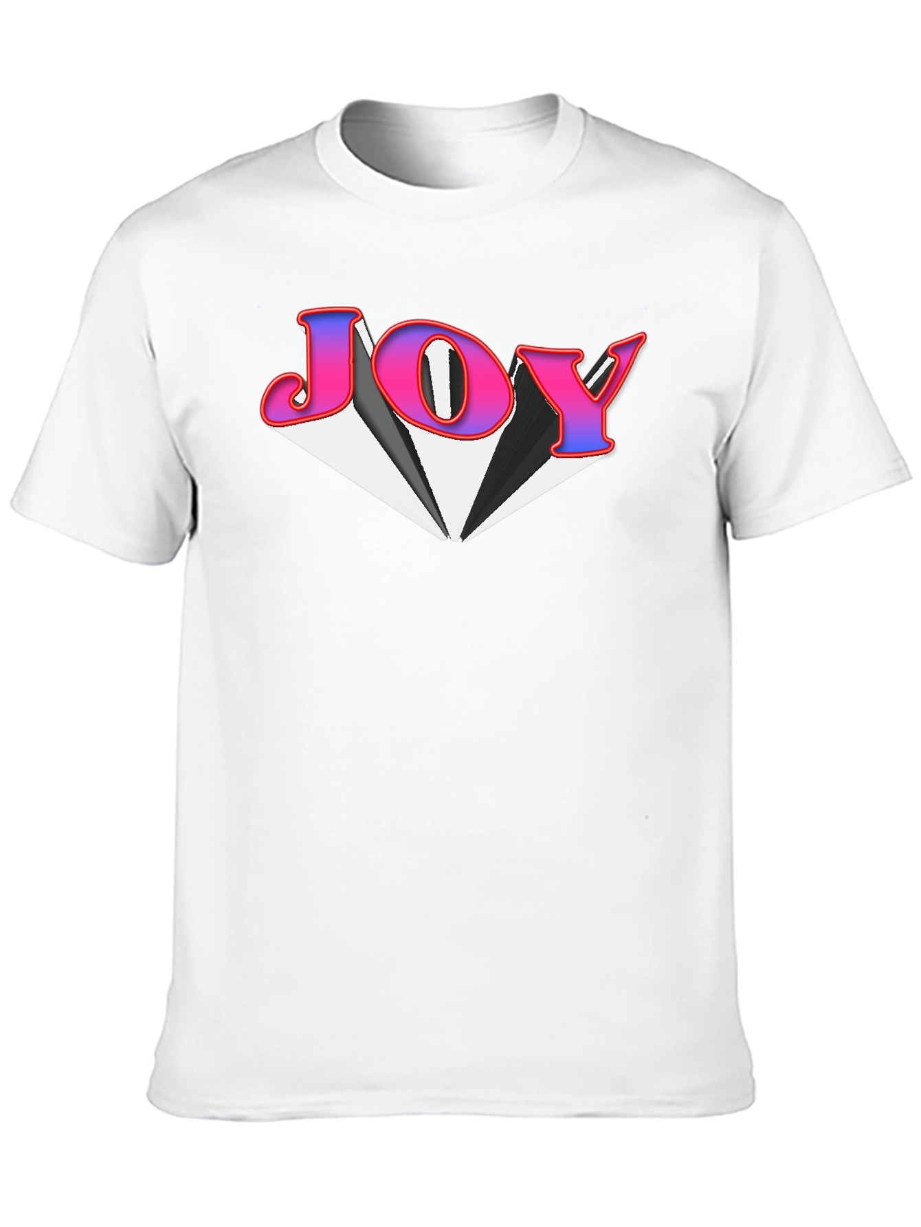 Black Joy Graphic Tee - Black Cotton Blend T-Shirt view 10