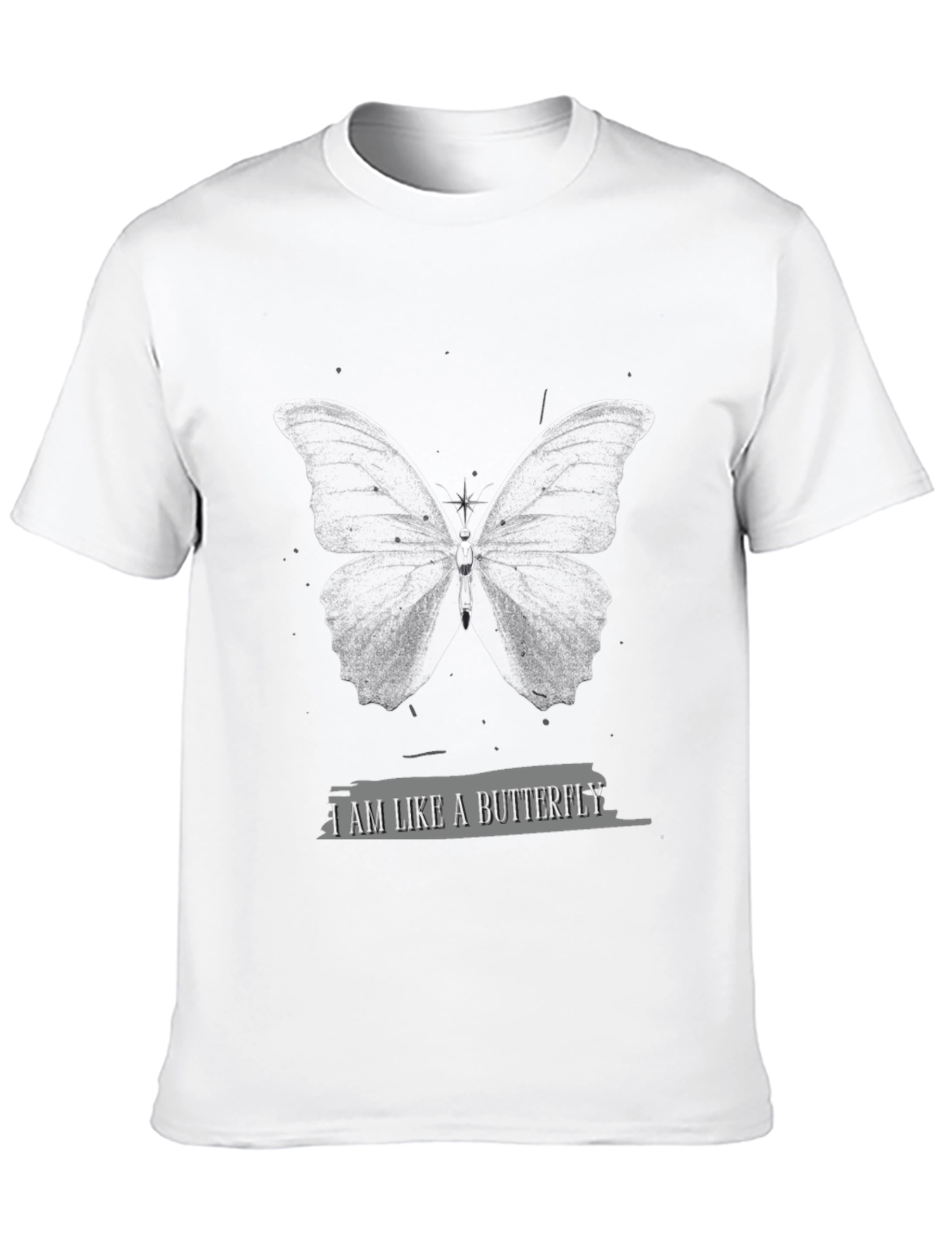 Black Butterfly Graphic Black Tee view 10