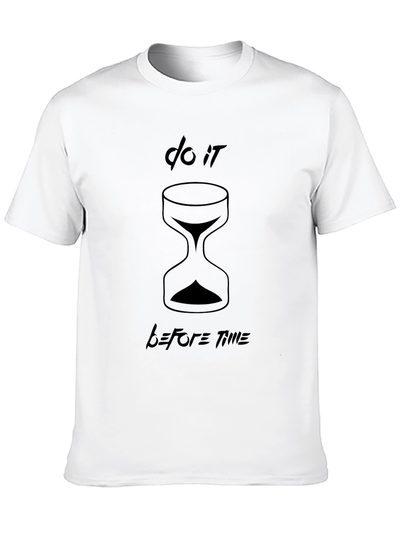 Do It Before Time Black T-Shirt - 10