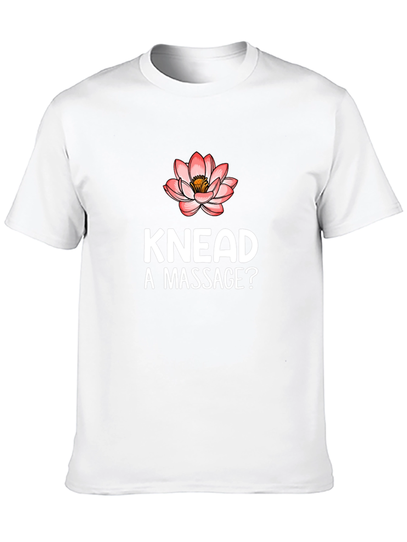 Black Knead a Massage? Funny Black Graphic Tee view 10
