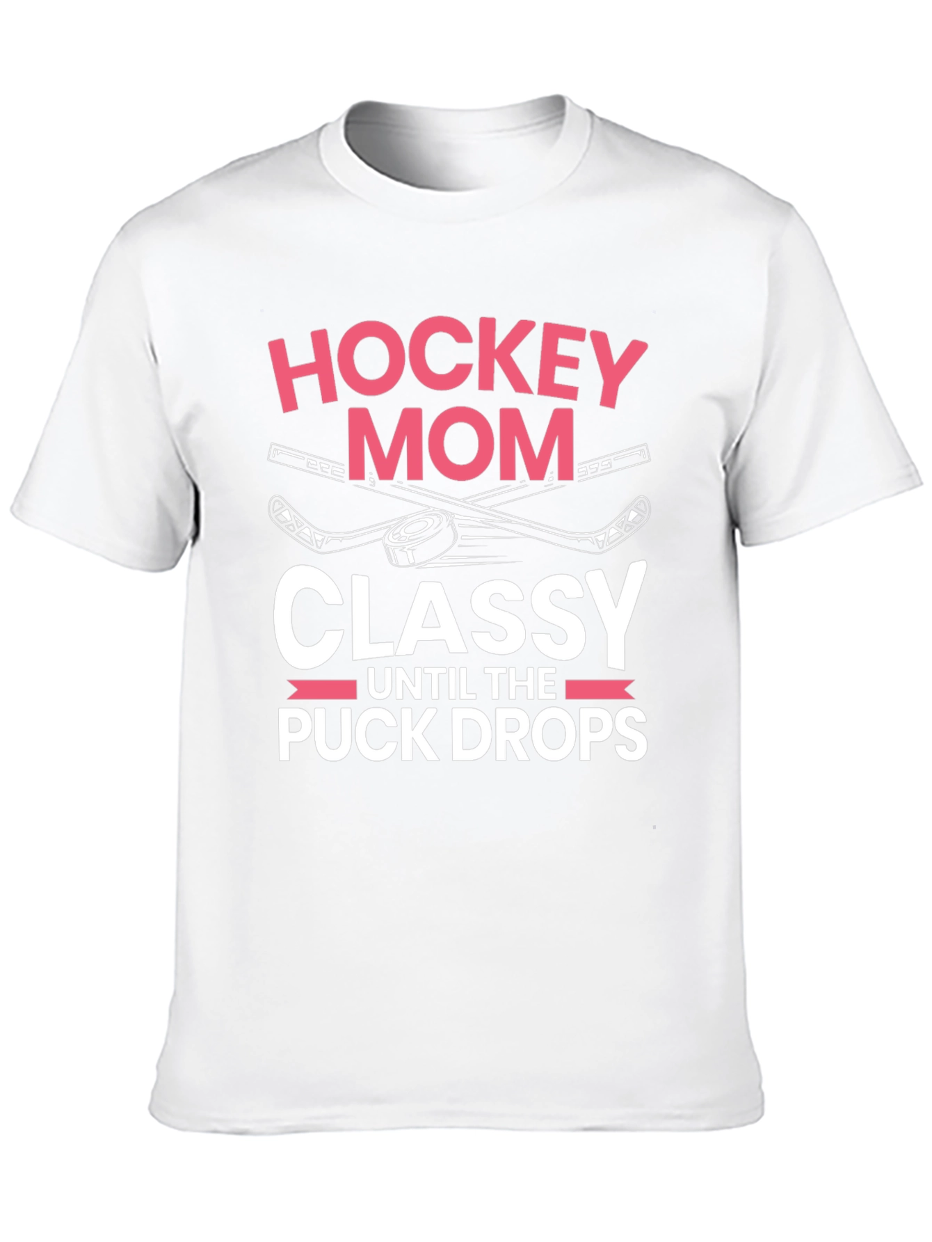 Black Hockey Mom Classy T-Shirt view 10