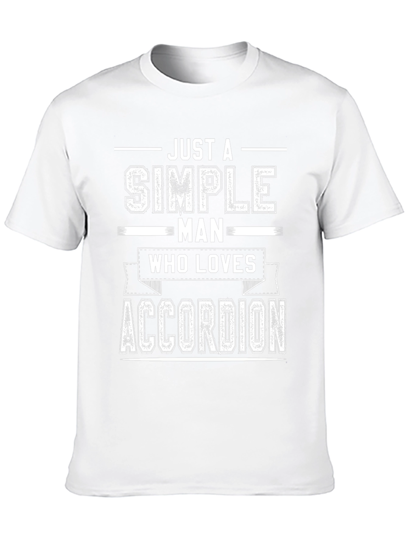 Black Simple Man Accordion Lover T-Shirt view 10