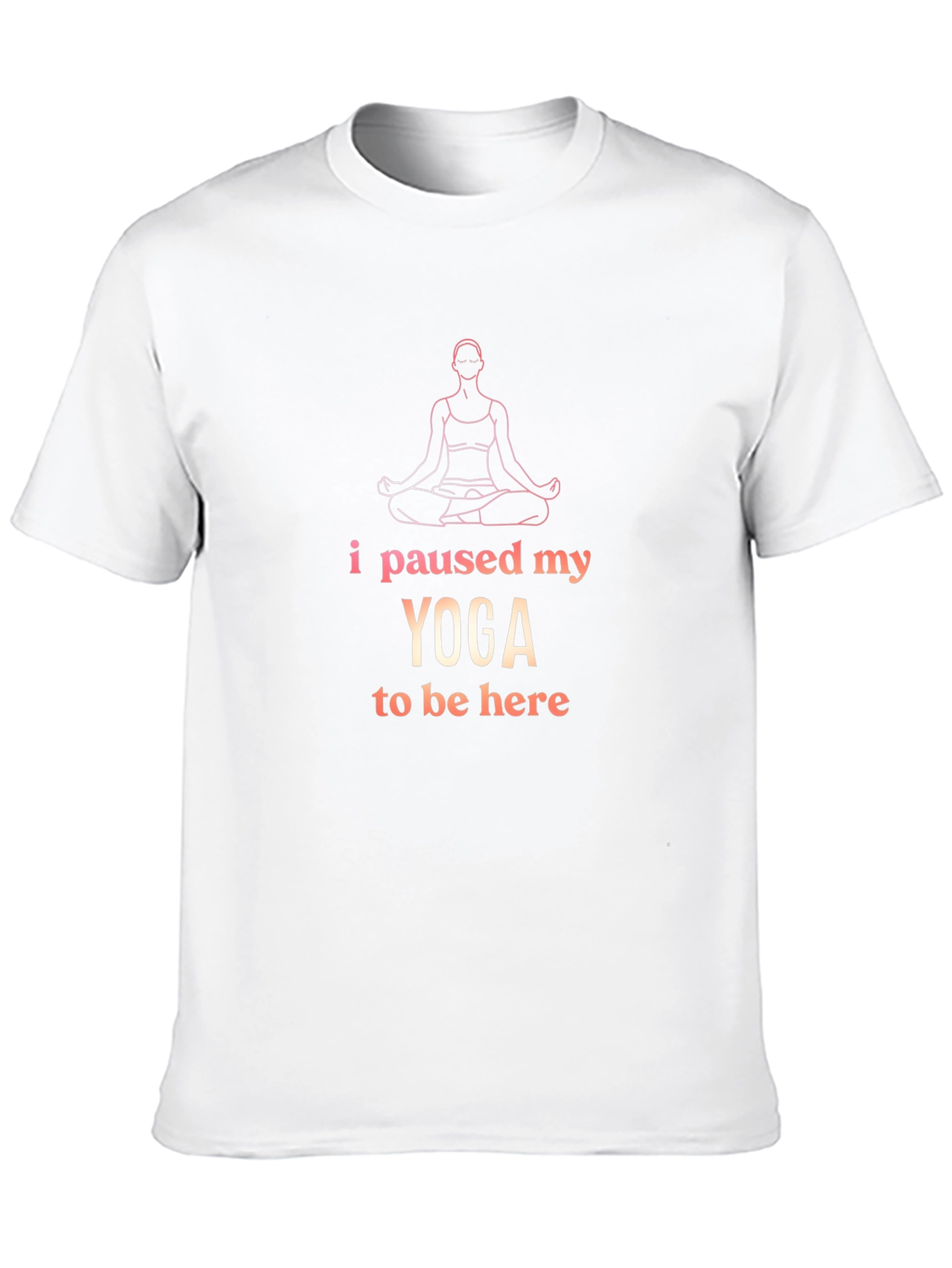 Black Yoga Pause T-Shirt - Meditate in Style view 10