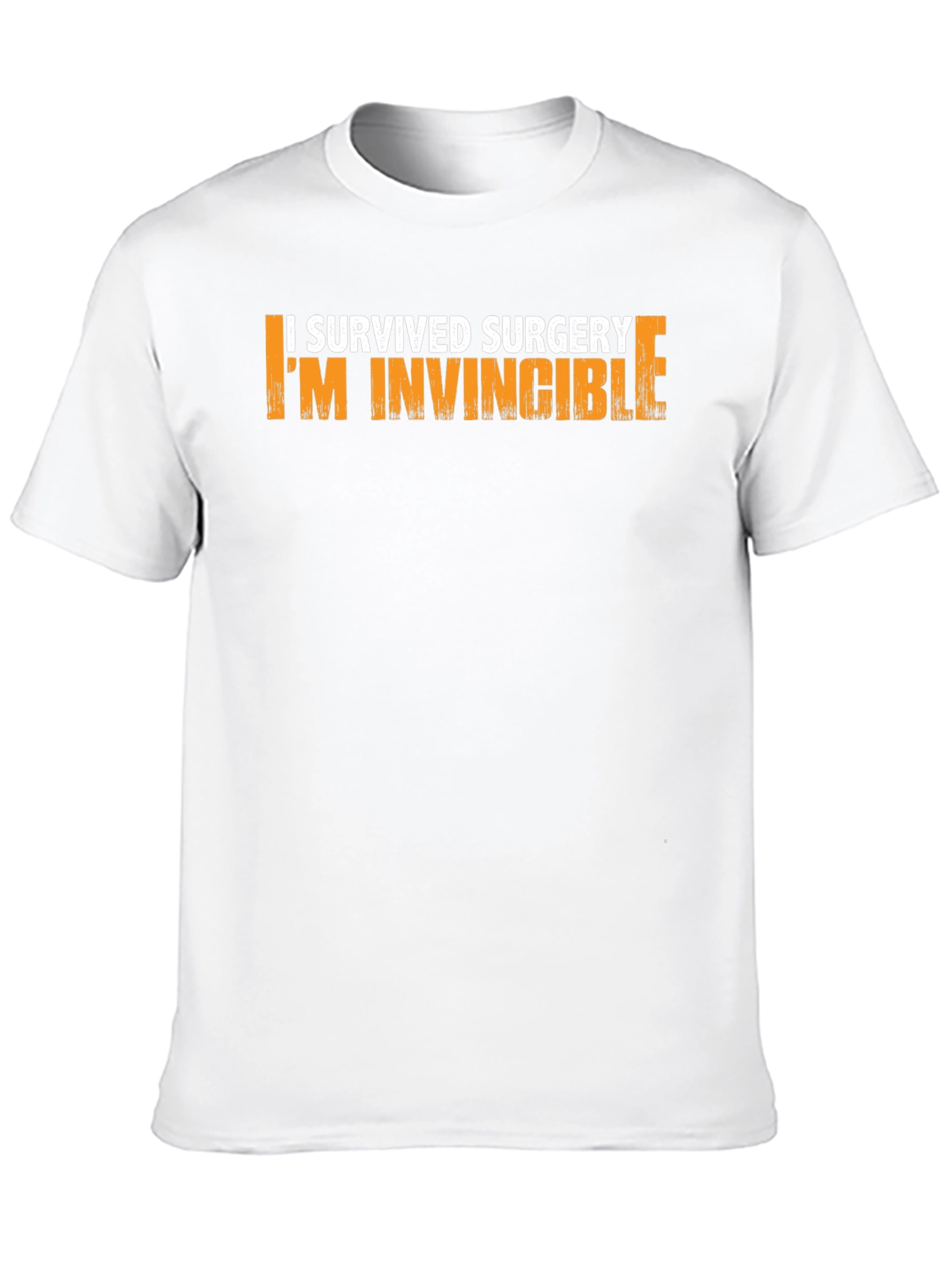 Black I Survived Surgery I'm Invincible Graphic T-Shirt view 10