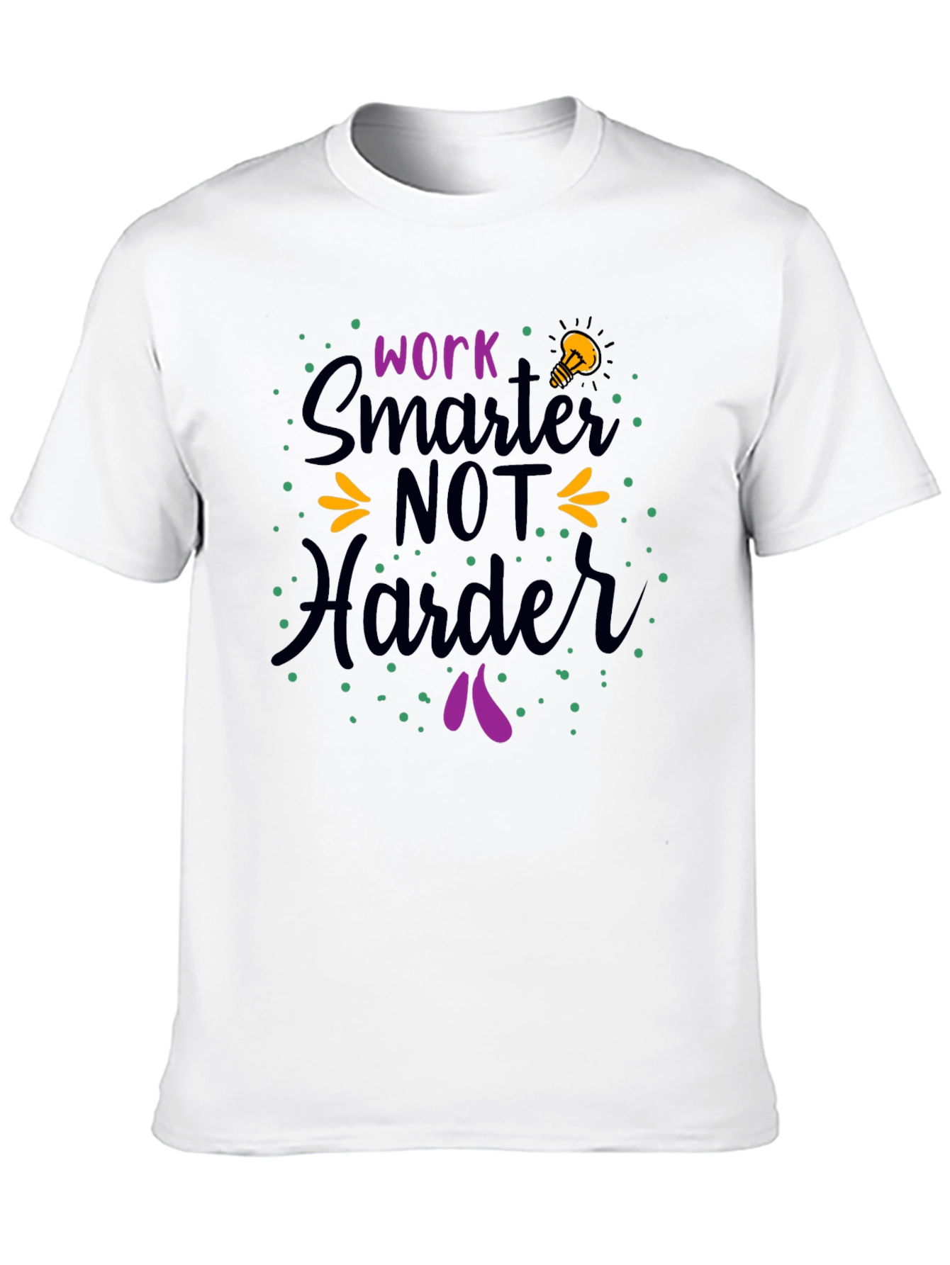 Black Work Smarter T-Shirt | Motivational Graphic Tee view 10