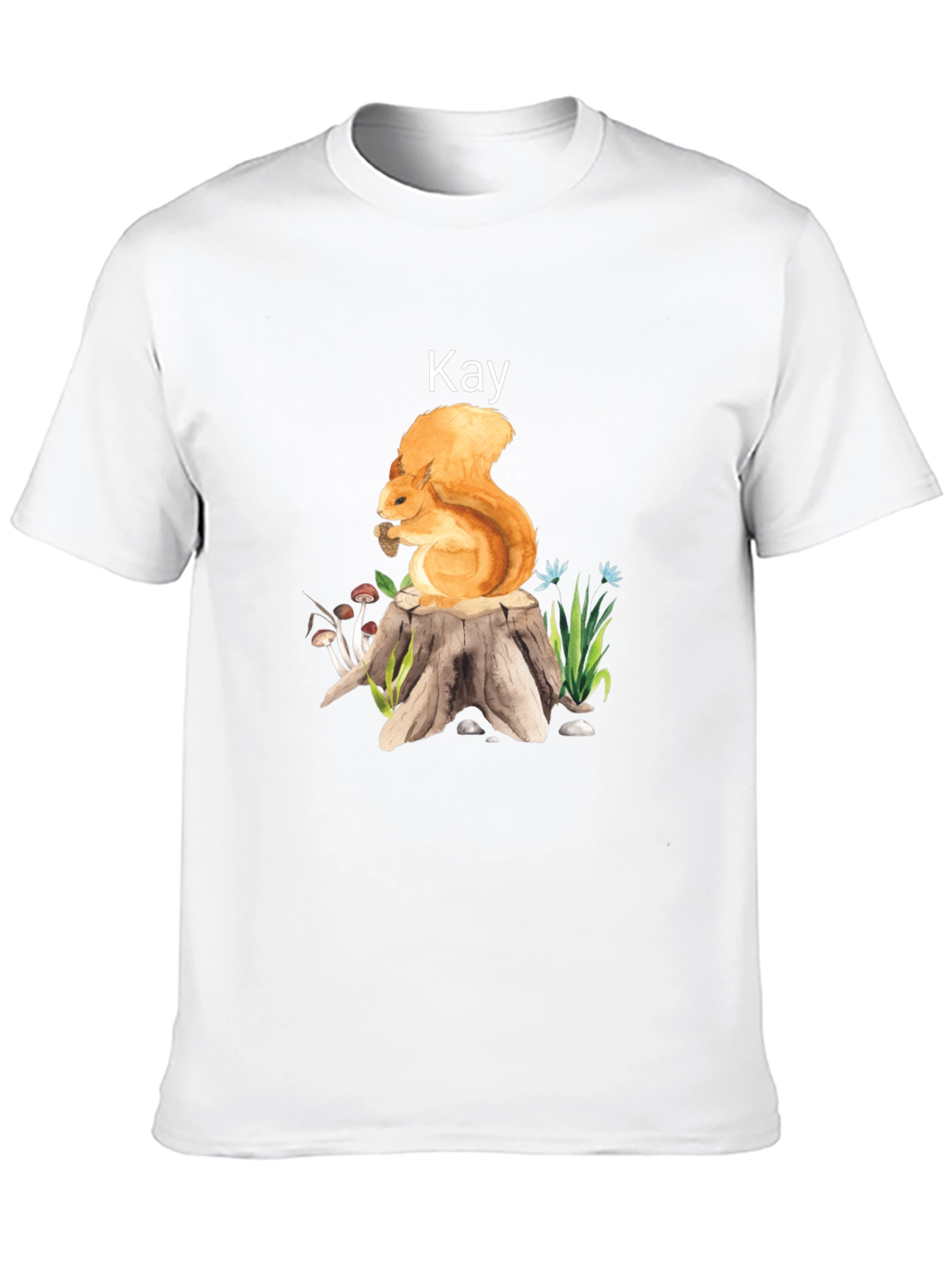Black Squirrel on Stump T-Shirt - Kay view 10