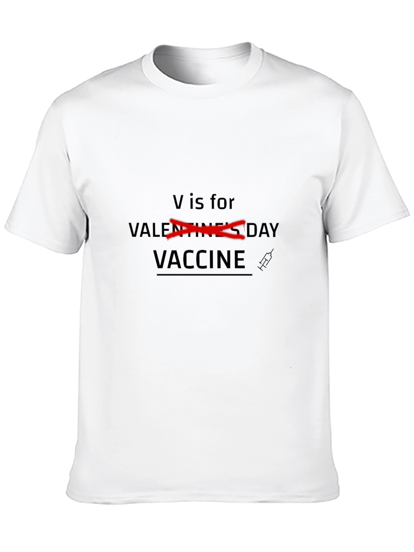 Black V is for Vaccine T-Shirt view 10