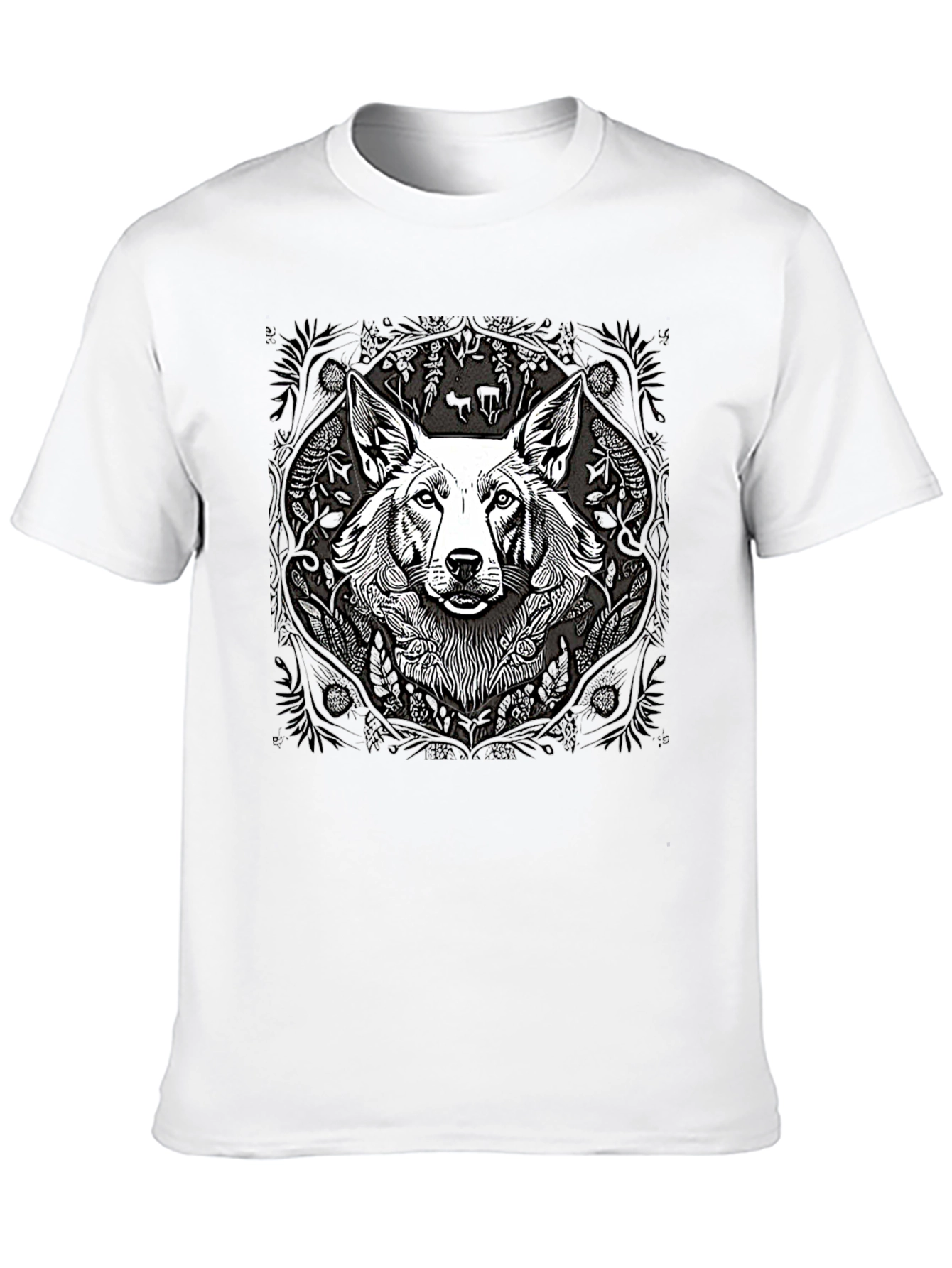 Black Black T-Shirt with Dog Graphic view 10