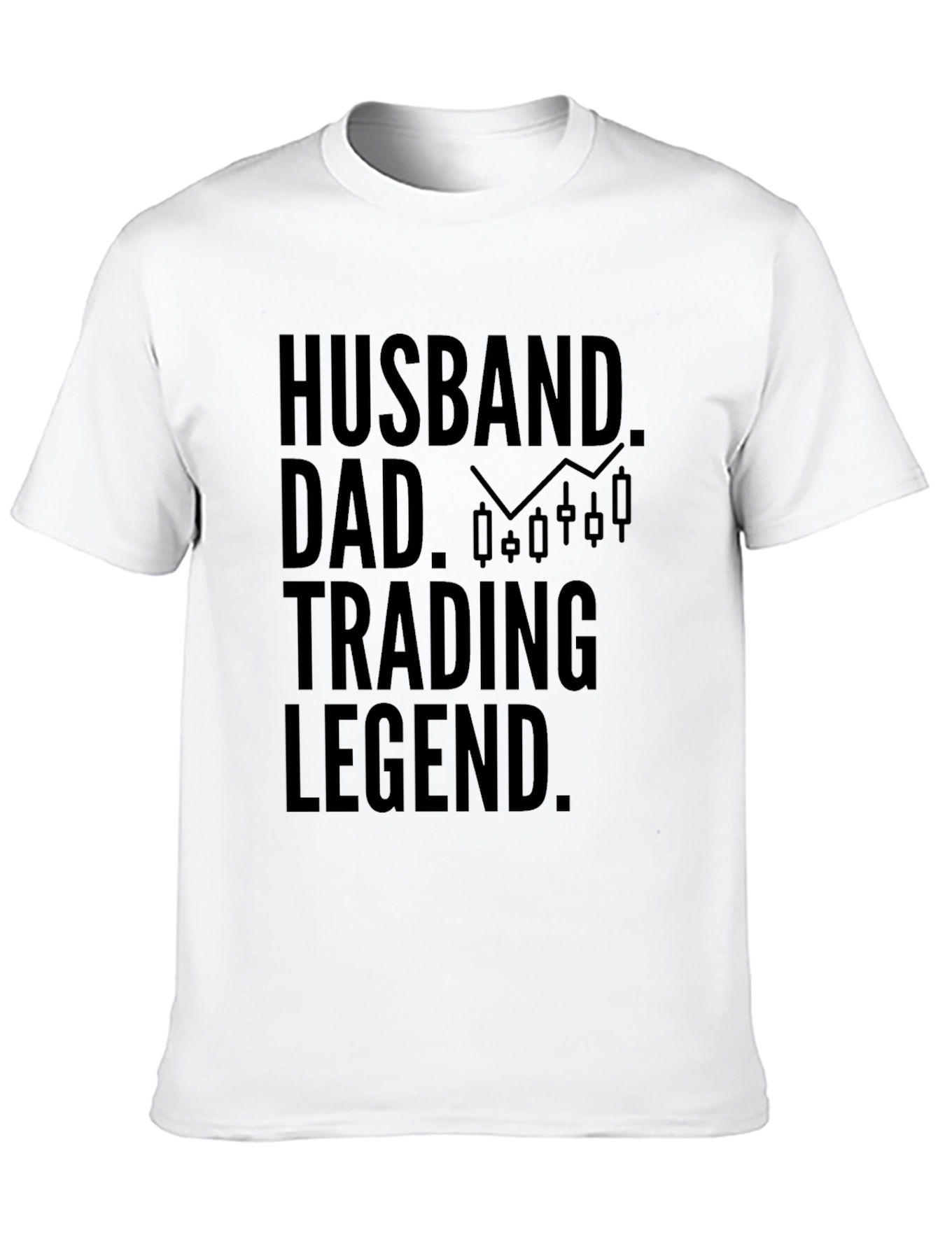 Black Husband Dad Trading Legend T-Shirt - Gift for Trader view 10