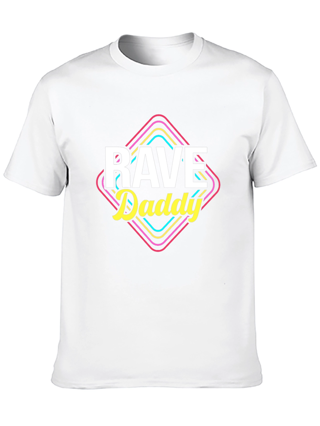 Black Rave Daddy T-Shirt - Retro 80s Style, Black Tee view 10
