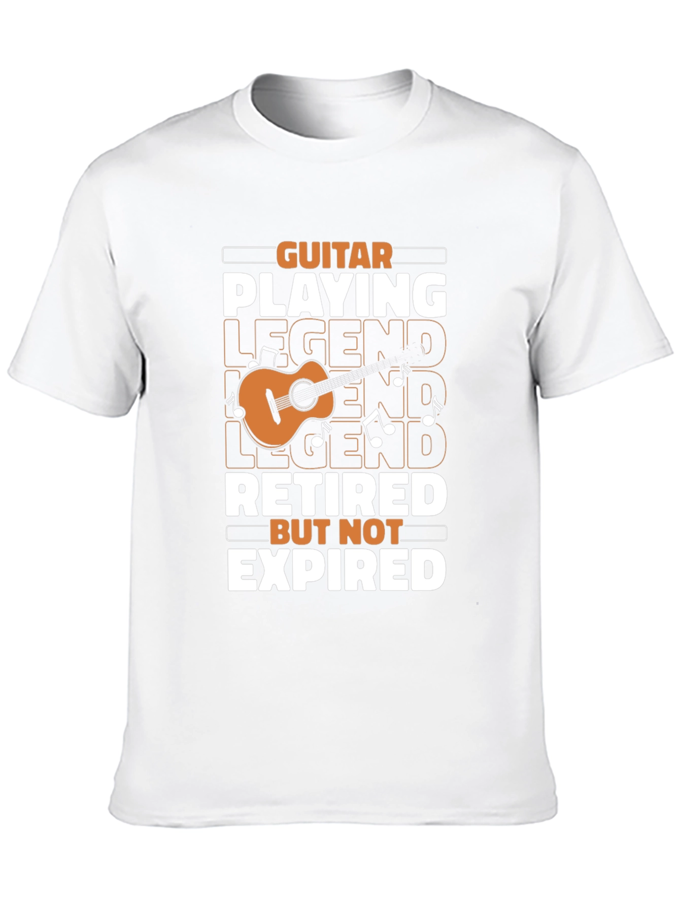Black Guitar Legend Retired T-Shirt - Music Lover Gift view 10