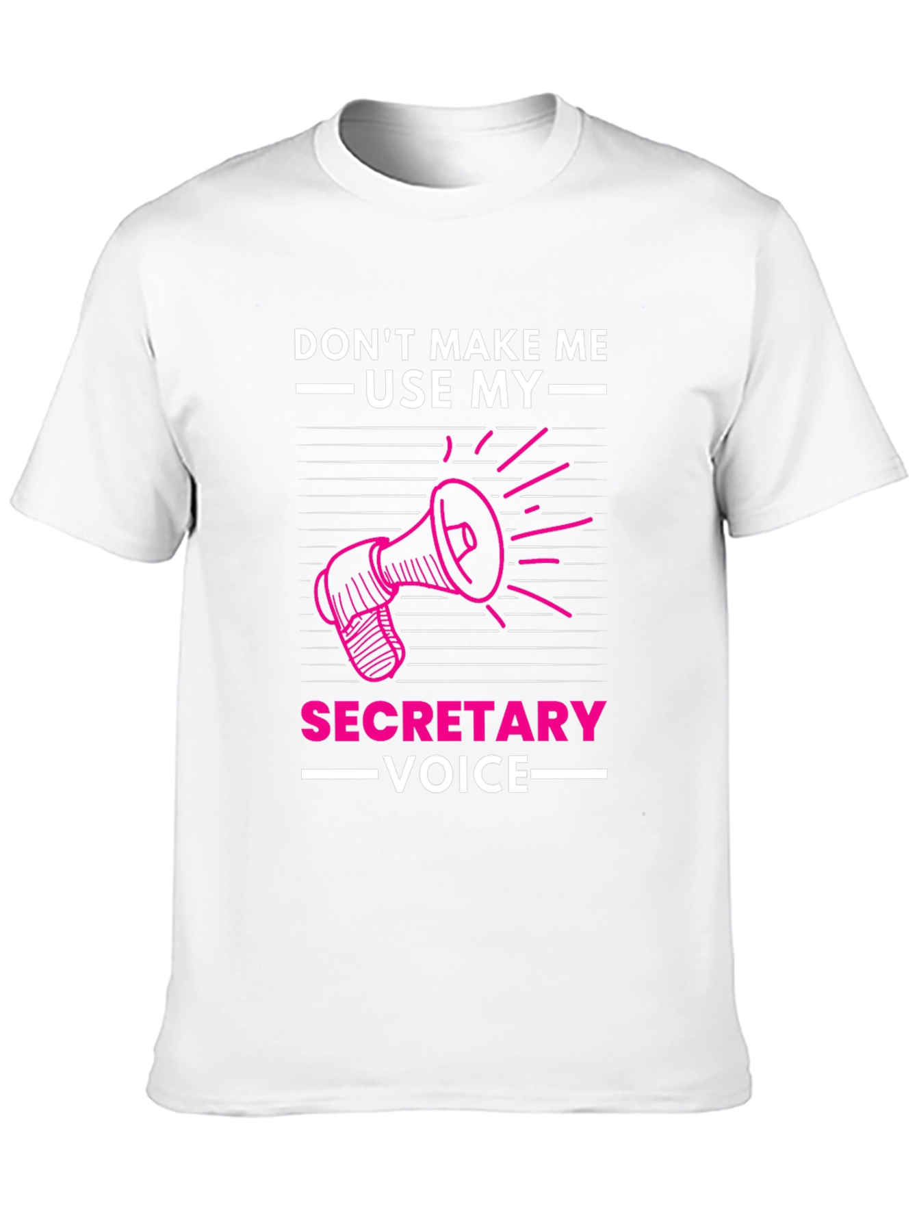 Black Funny Secretary Voice Graphic T-Shirt view 10