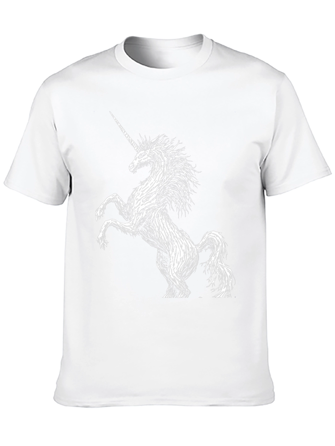 Black Unicorn Graphic Black T-Shirt - Men's Fashion view 10