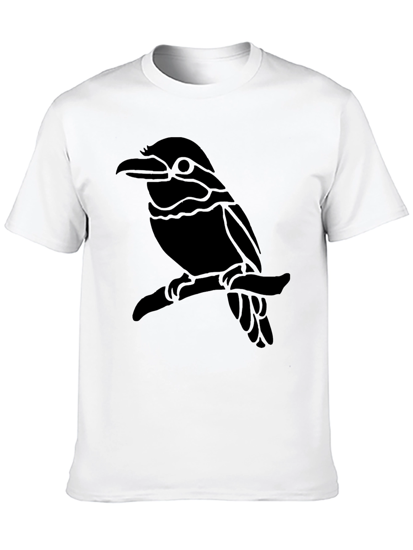 Black Bird Graphic Black T-Shirt - Casual Style view 10