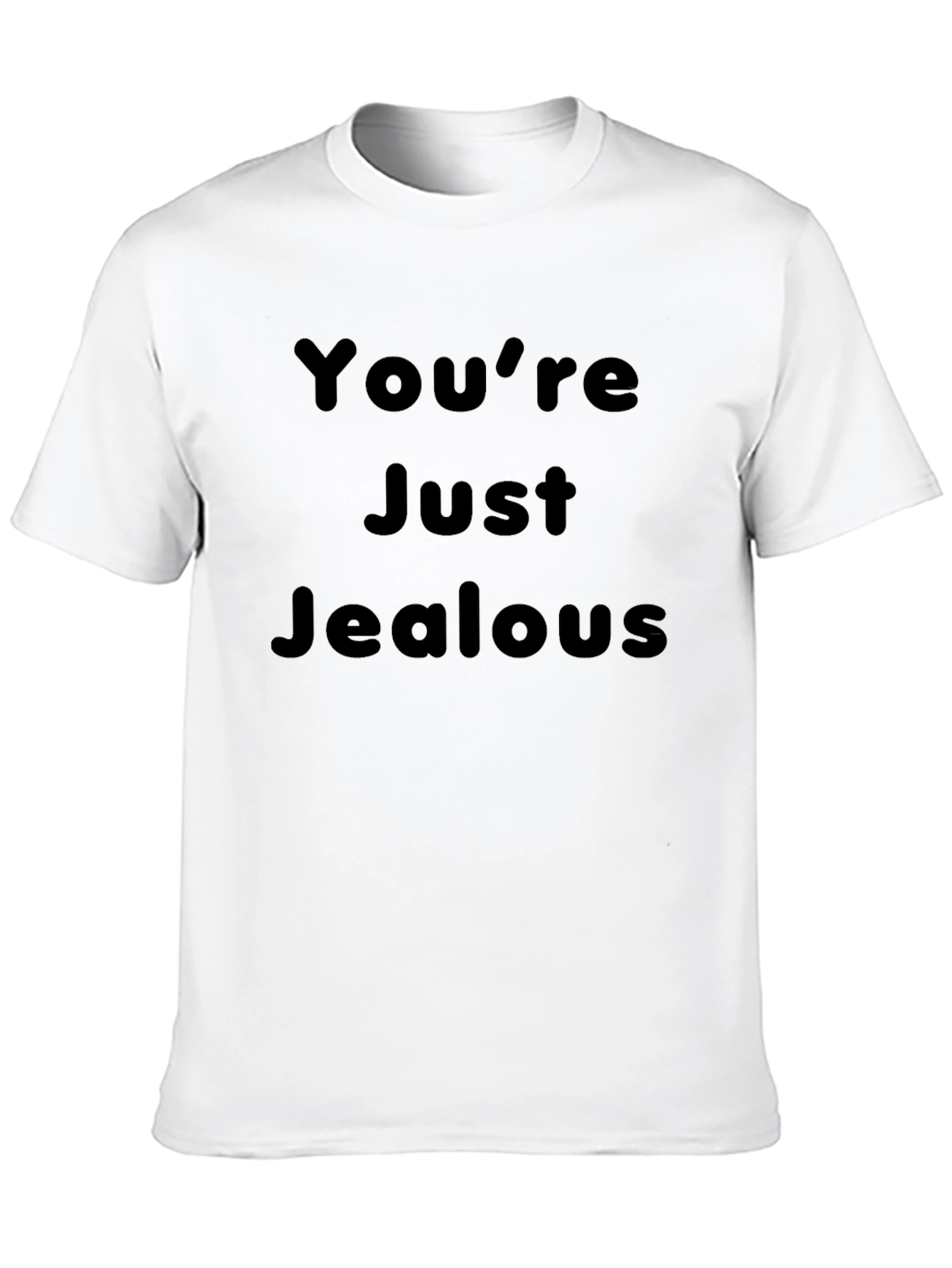 Black You're Just Jealous Graphic Tee - Black T-Shirt view 10