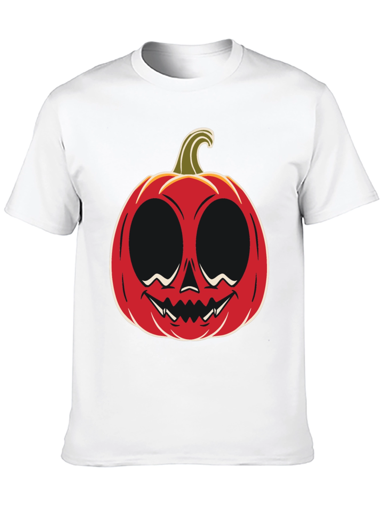Black Halloween Pumpkin Face Graphic Tee view 10