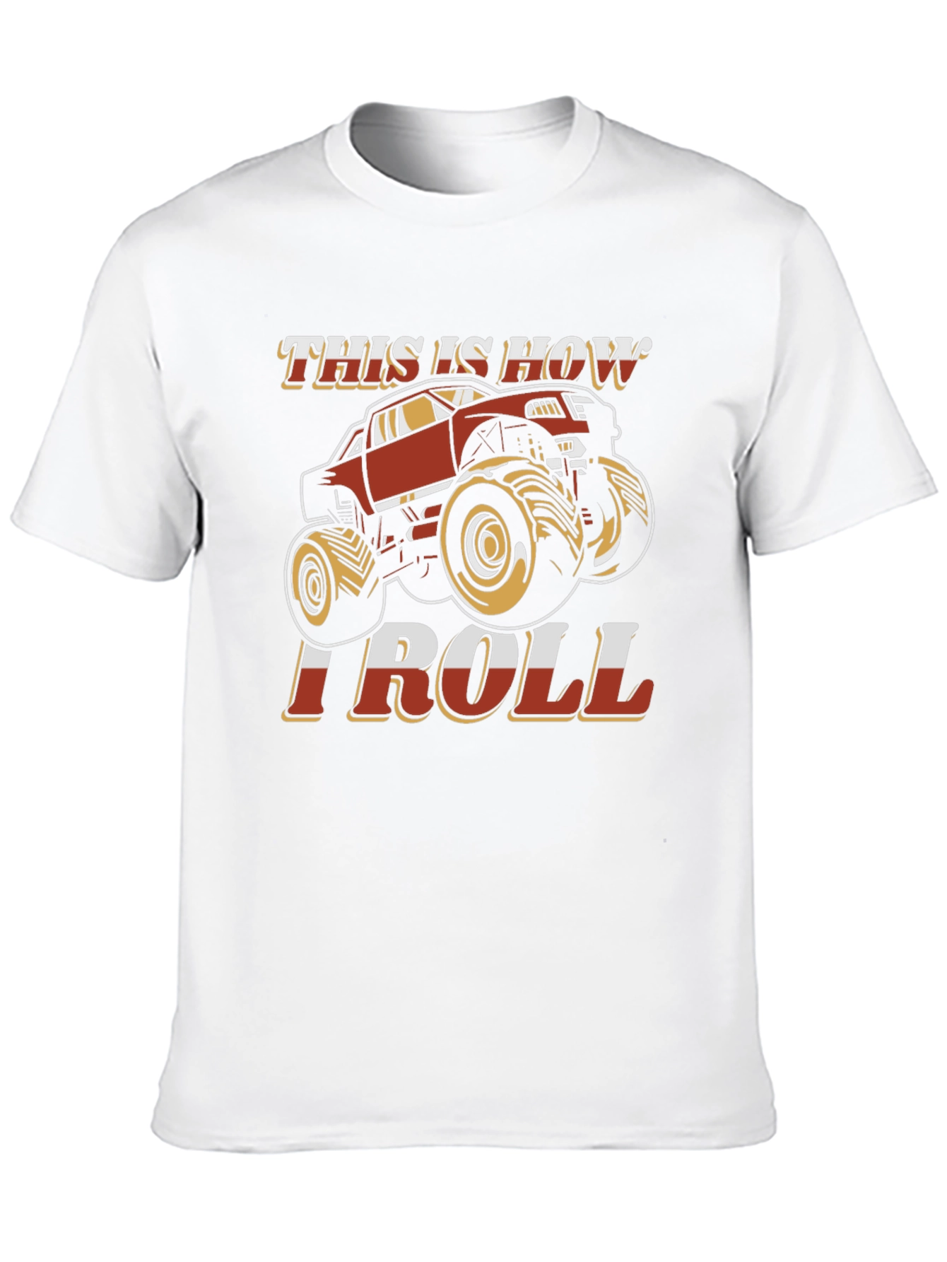 Black Monster Truck Graphic T-Shirt - "This Is How I Roll" view 10