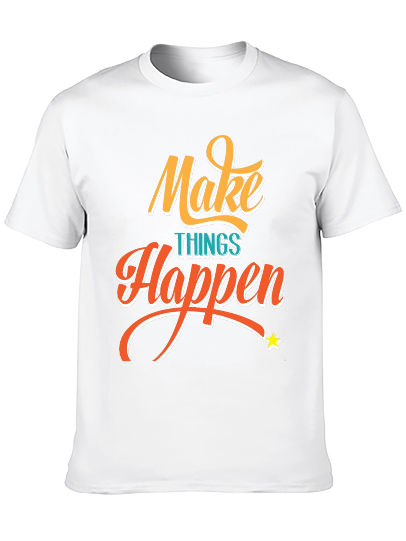 Black Make Things Happen Graphic Tee - Black T-Shirt view 10