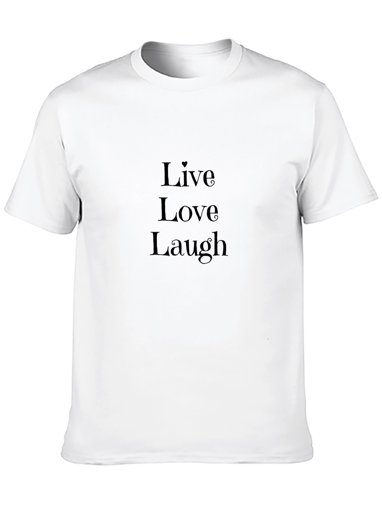 Black Live Love Laugh Black Graphic Tee view 10
