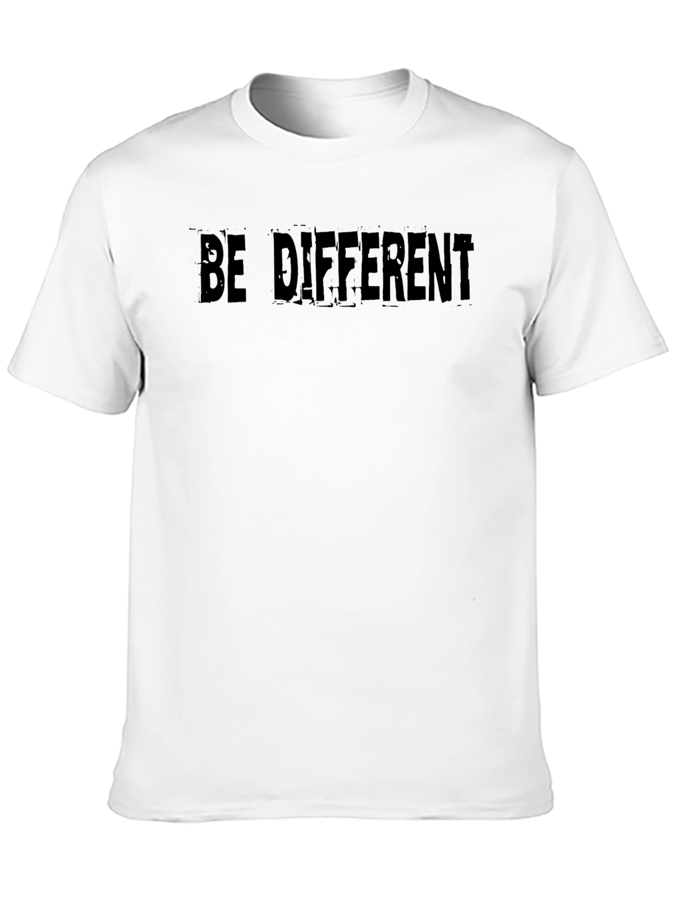 Black Be Different Graphic Tee - Soft Black T-Shirt view 10
