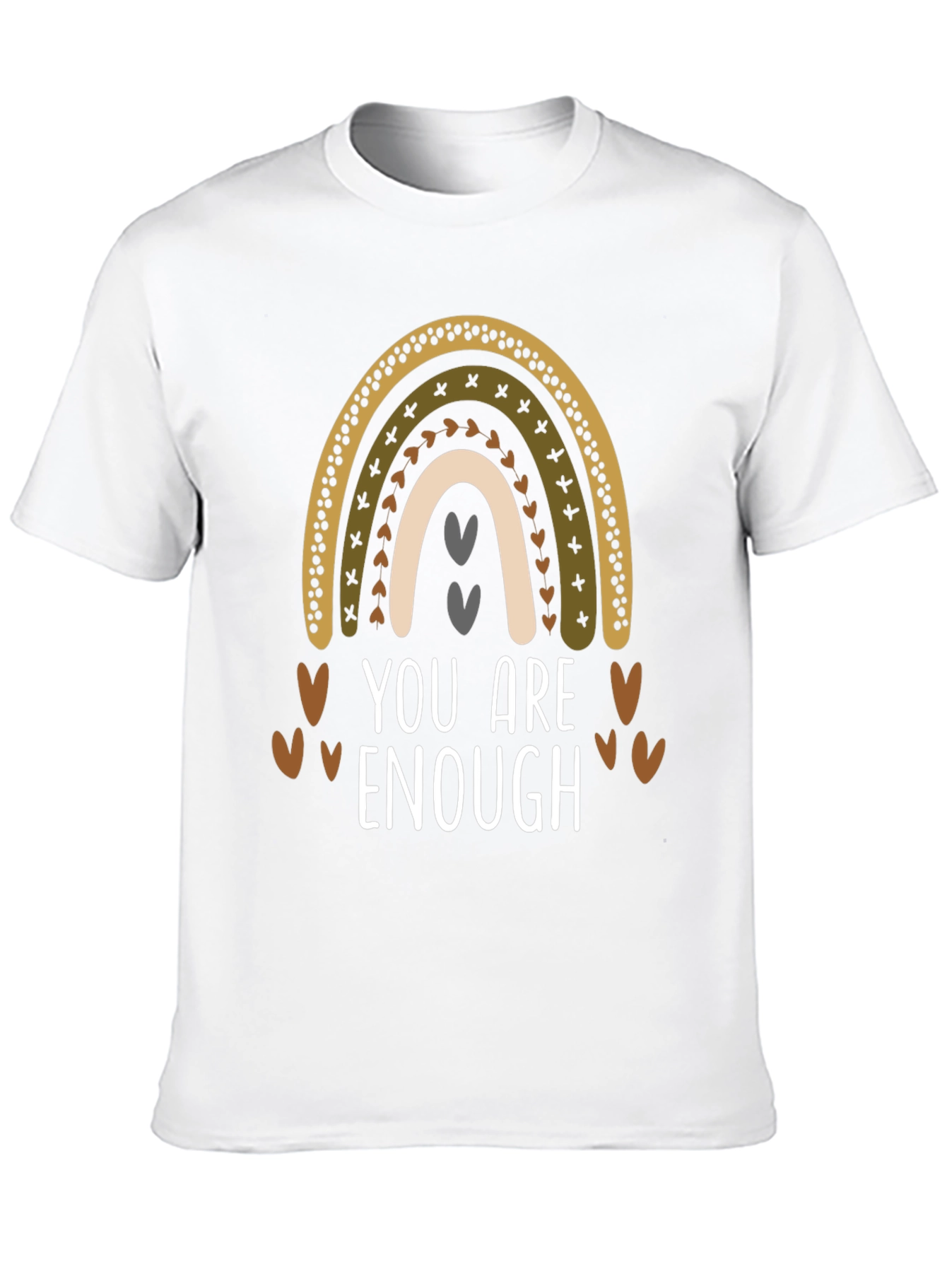 Black You Are Enough Rainbow T-Shirt view 10