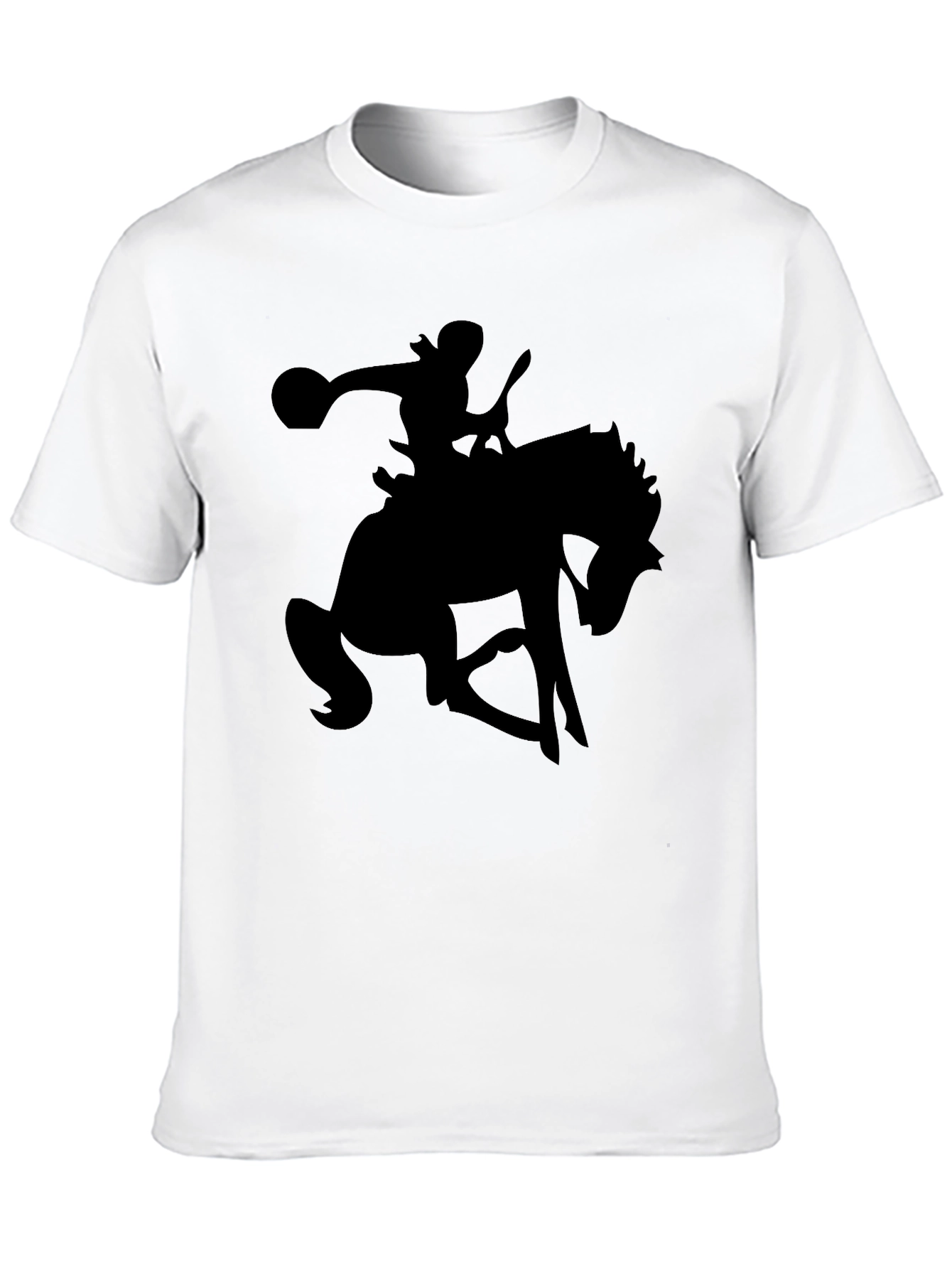 Black Equestrian Silhouette Graphic Tee view 10