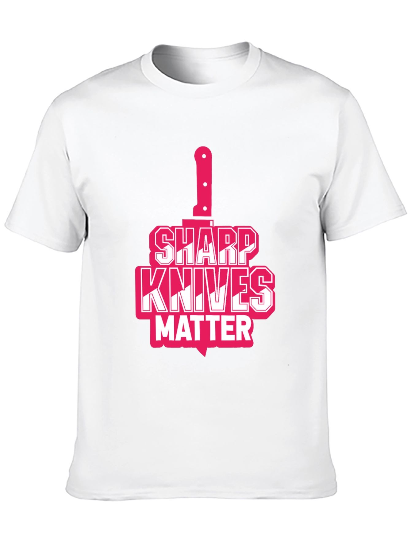 Black Sharp Knives Matter Graphic T-Shirt view 10