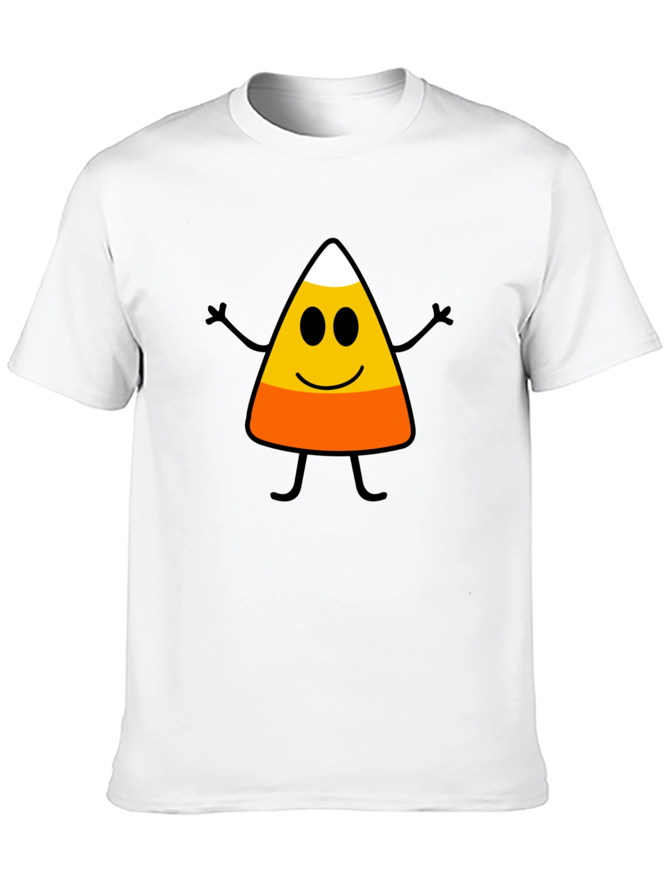 Black Funny Candy Corn Halloween Graphic T-Shirt view 10