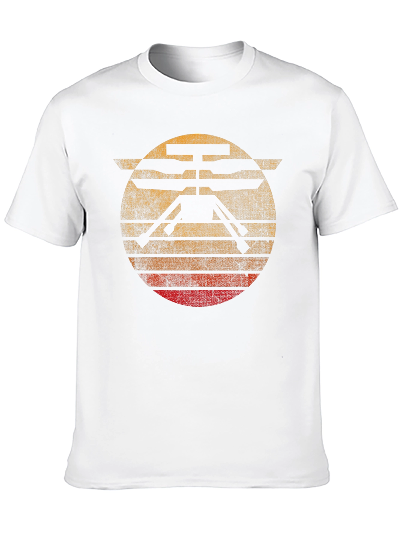 Black Mars Helicopter T-Shirt - Retro Style view 10