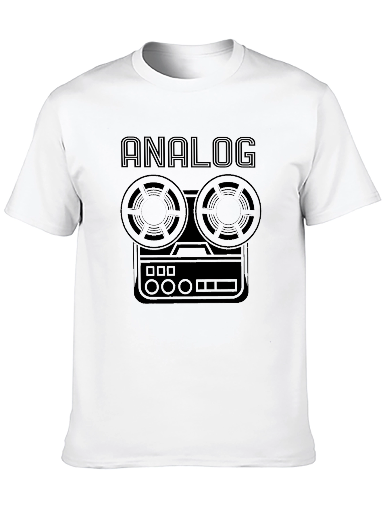 Black Analog Tape Recorder T-Shirt - Retro Music Tee view 10