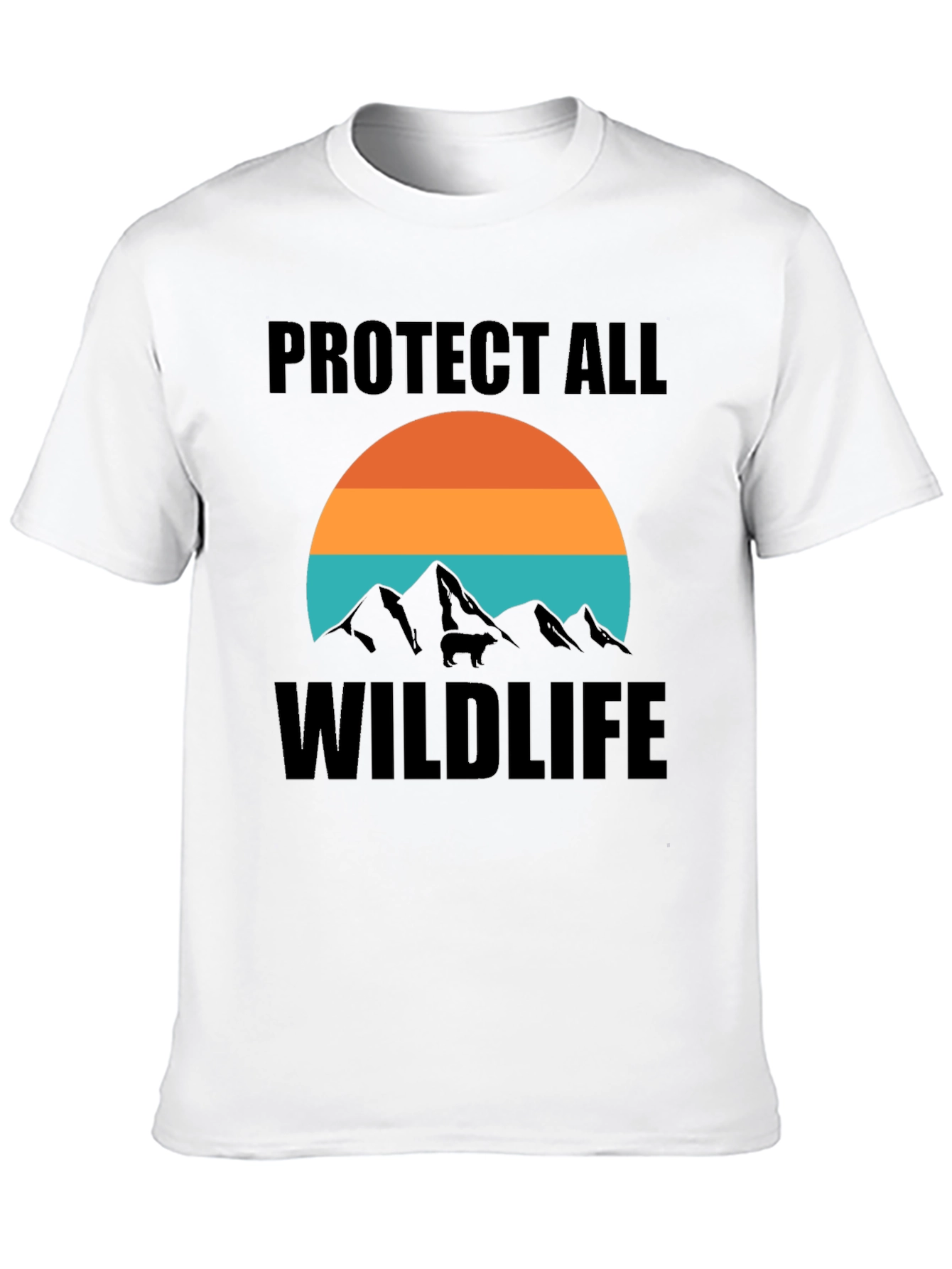 Black Protect All Wildlife Tee view 10