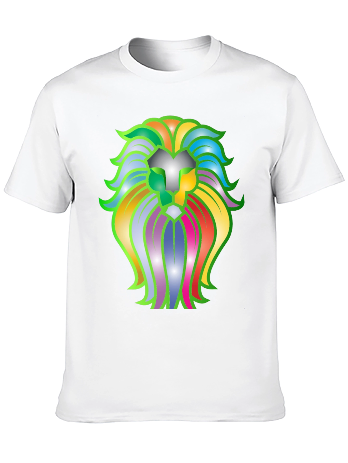 Black Lion Graphic Black T-Shirt view 10