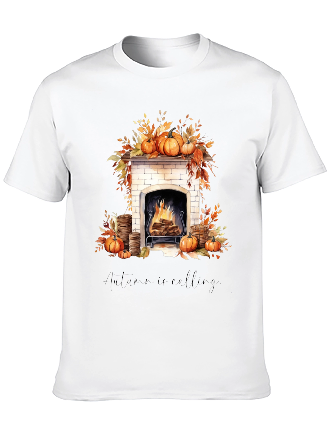 Autumn Calling Black Graphic Tee - 10