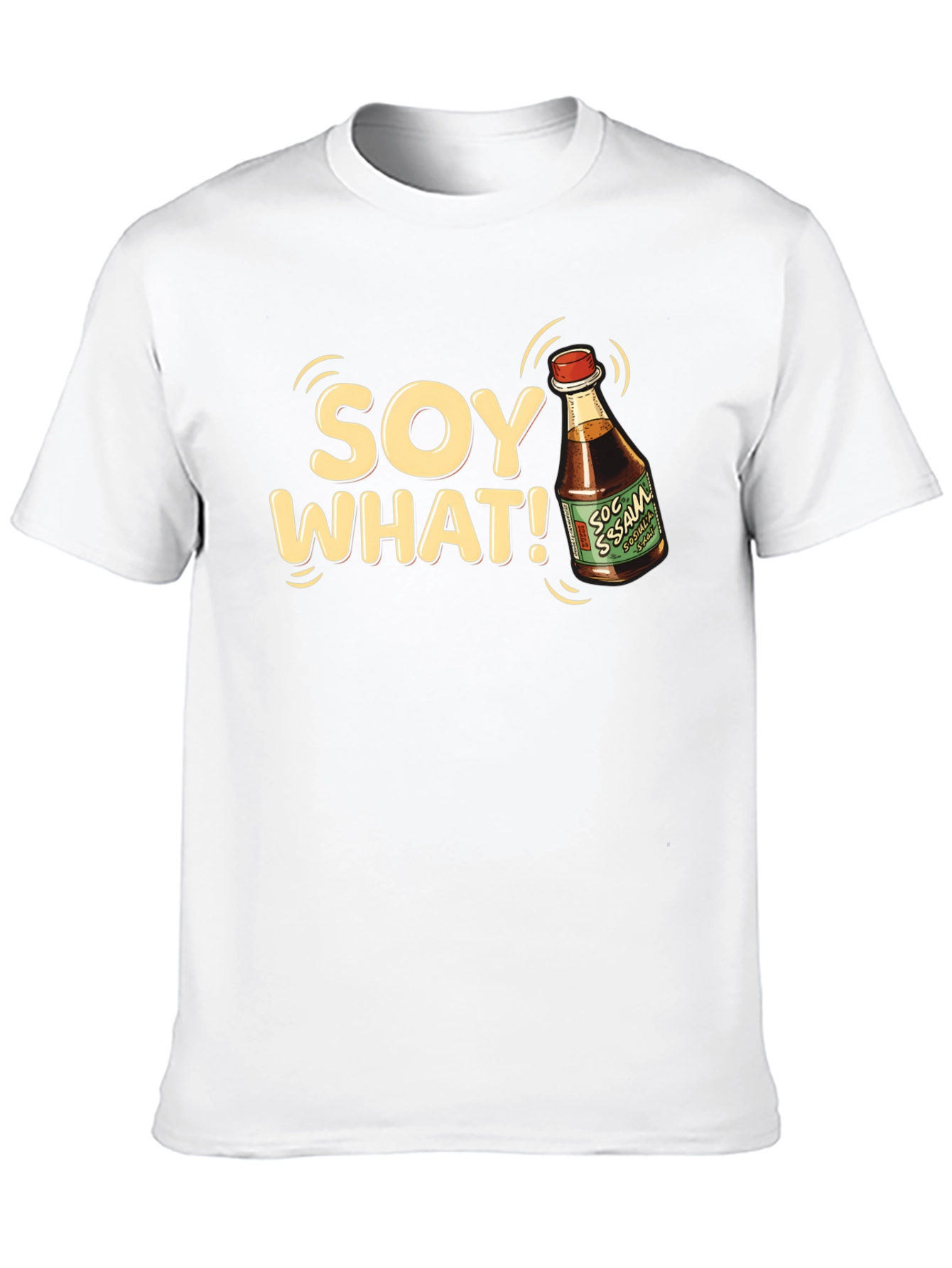 Black Soy What T-Shirt - Funny Foodie Tee view 10