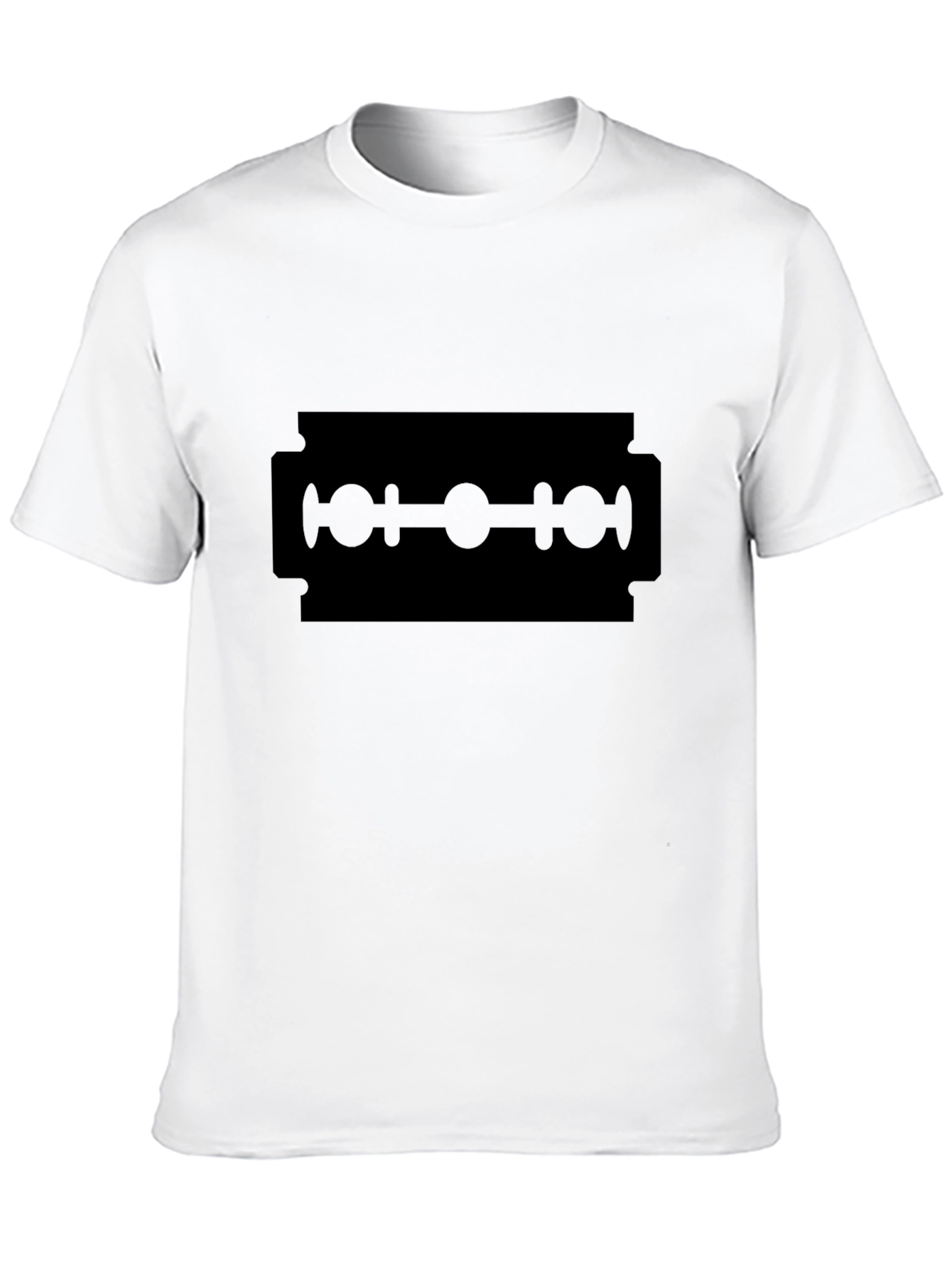 Black Black Razor Blade Graphic Tee - Edgy Style view 10
