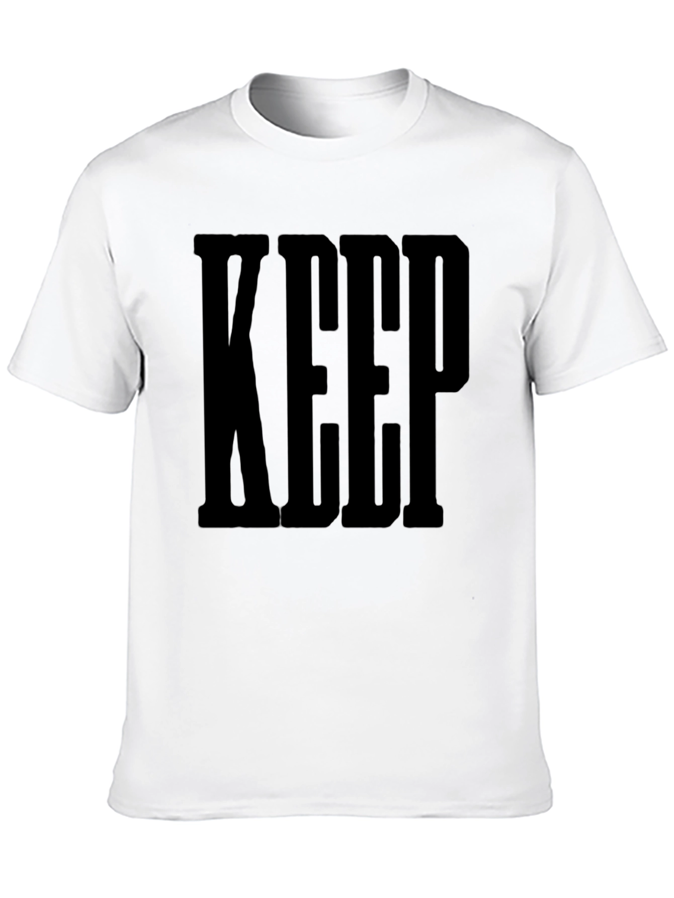 Black KEEP Graphic Tee - Bold Statement T-Shirt view 10