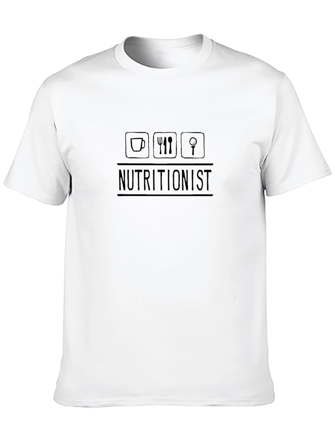 Black Nutritionist T-Shirt - Foodie Tee - Dietitian Shirt view 10