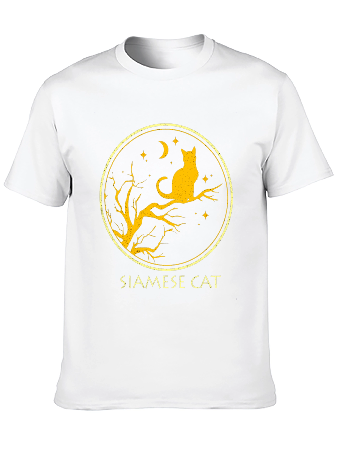 Black Siamese Cat T-Shirt - Black view 10