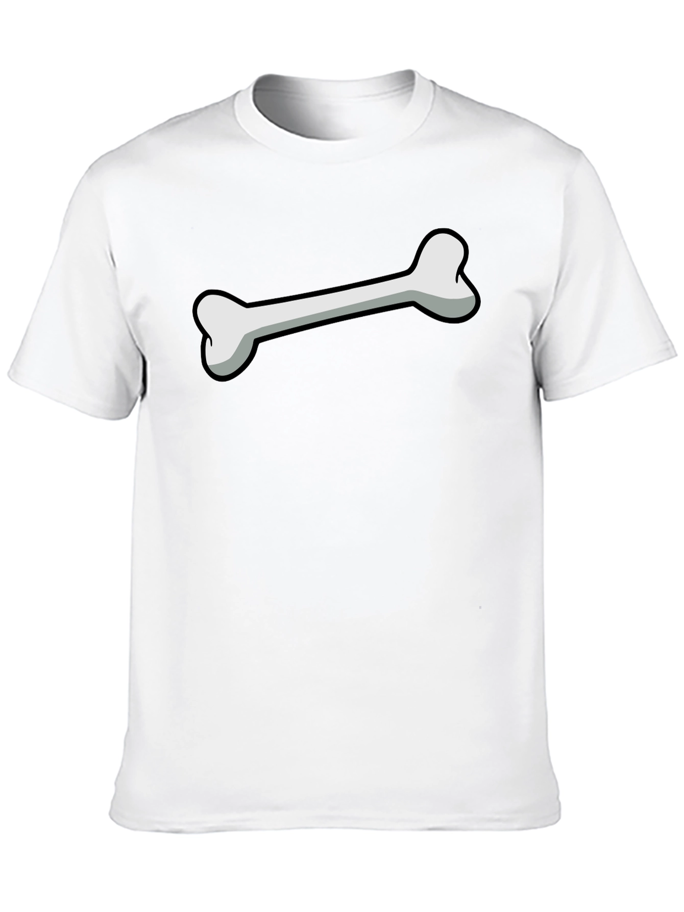 Black Bone Graphic Print Black T-Shirt view 10