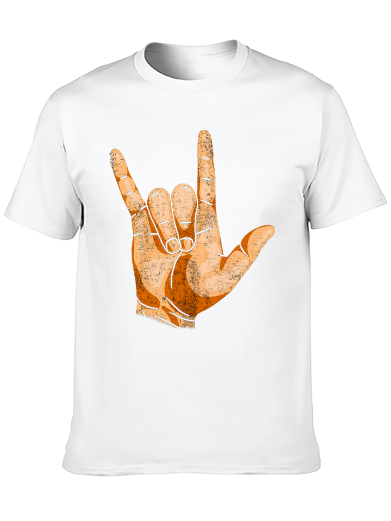 Black I Love You Hand Sign T-Shirt - Black view 10