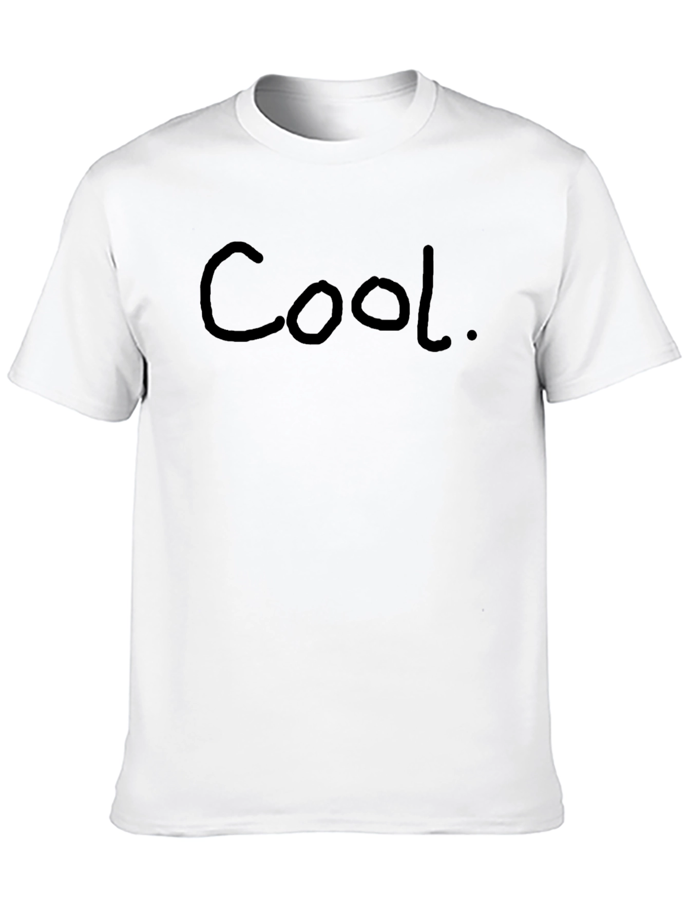 Black Cool Black Crew Neck Short Sleeve T-Shirt view 10