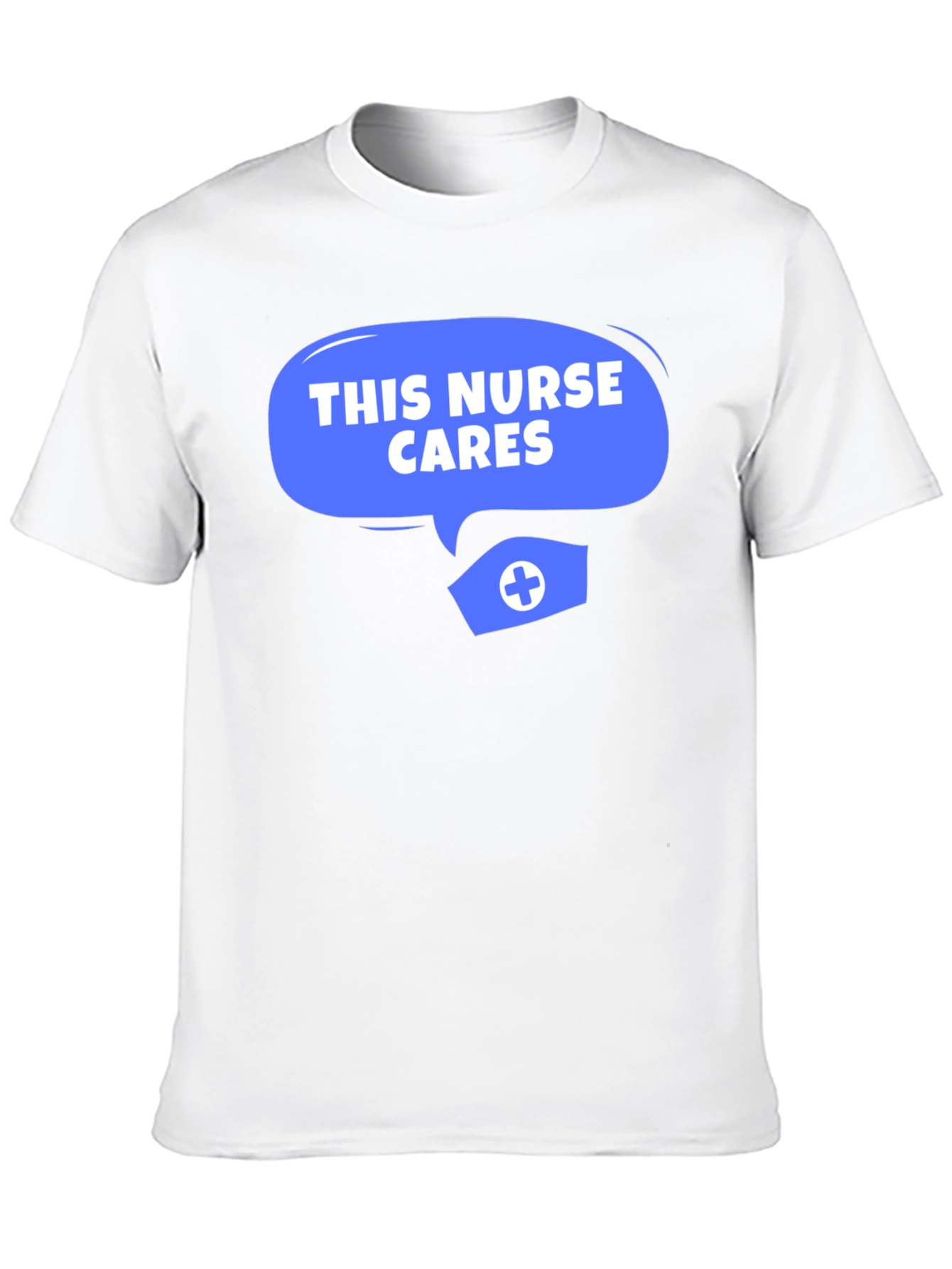 Black This Nurse Cares T-Shirt - Comfortable Black Tee view 10