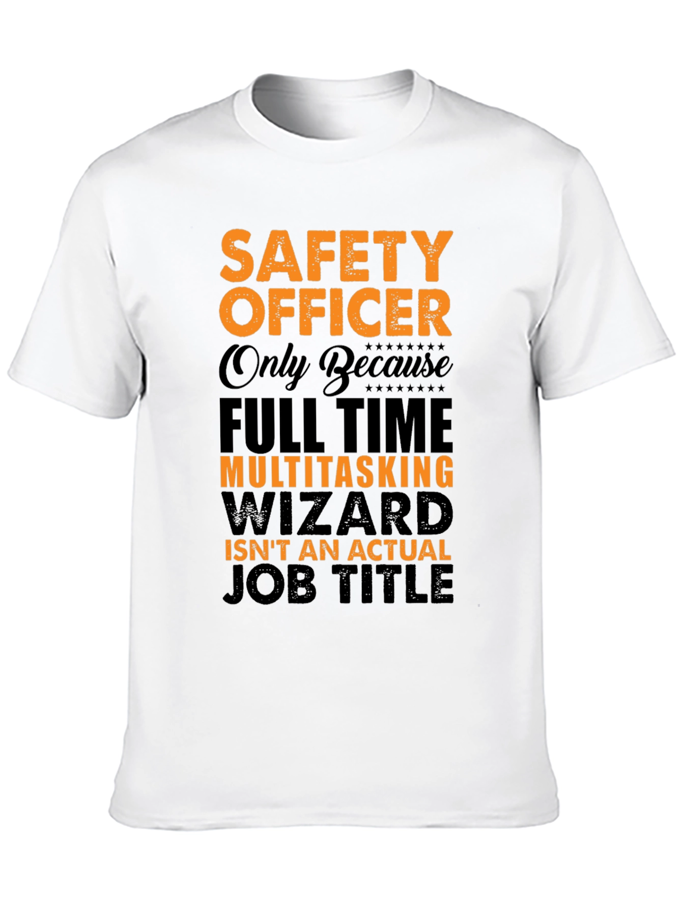 Black Safety Officer Multitasking Wizard T-Shirt view 10