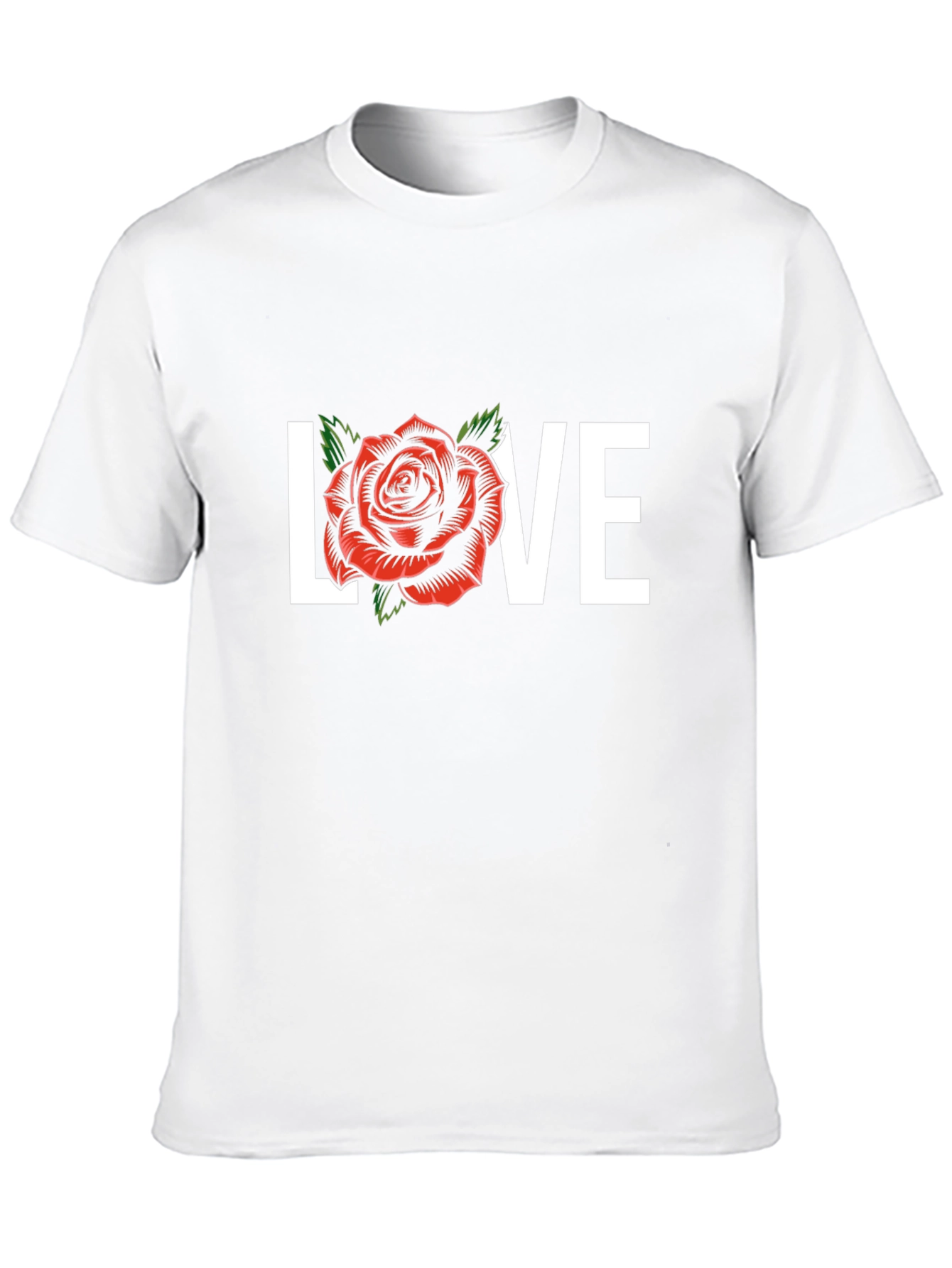 Black Love Rose Graphic Tee - Black view 10
