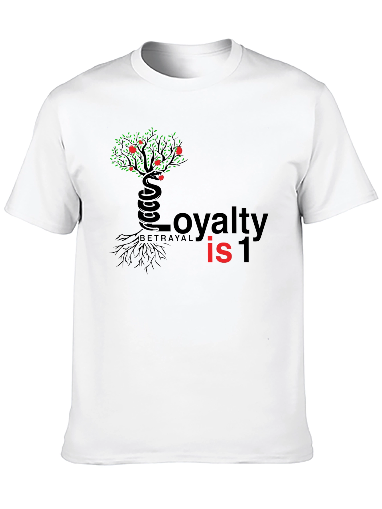 Black Loyalty vs Betrayal Graphic Tee - Black view 10
