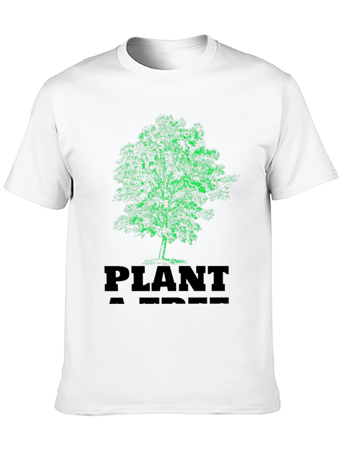Black Plant A Tree Black Graphic T-Shirt view 10