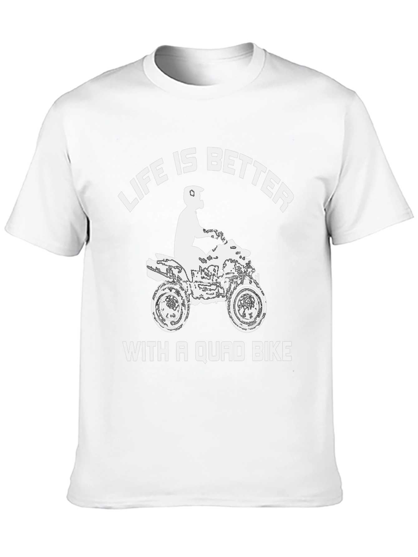 Black Life is Better with a Quad Bike Black T-Shirt view 10